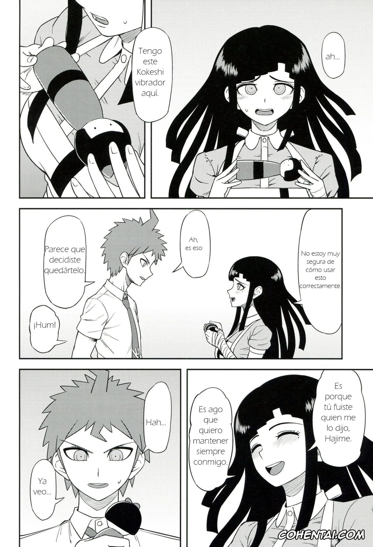 Danganronpa hentai, Hajime Hinata hentai, Mikan Tsumiki hentai, Honto no Tsumiki (Super Danganronpa 2), pagina 3