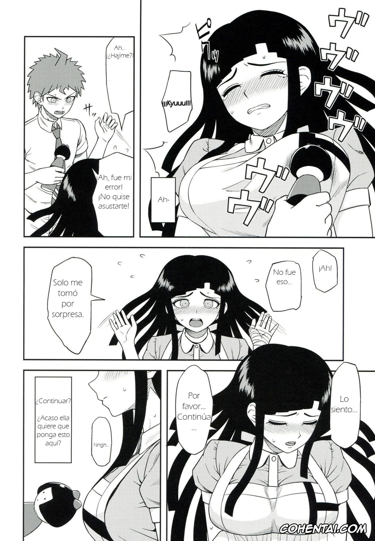 Danganronpa porno, Hajime Hinata porno, Mikan Tsumiki porno, Honto no Tsumiki (Super Danganronpa 2), pagina 5