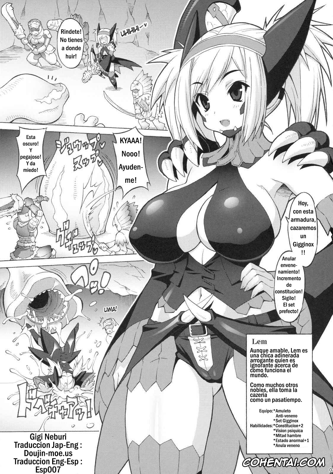 Monster Hunter porno, Gigi Neburi (Monster Hunter), pagina 2