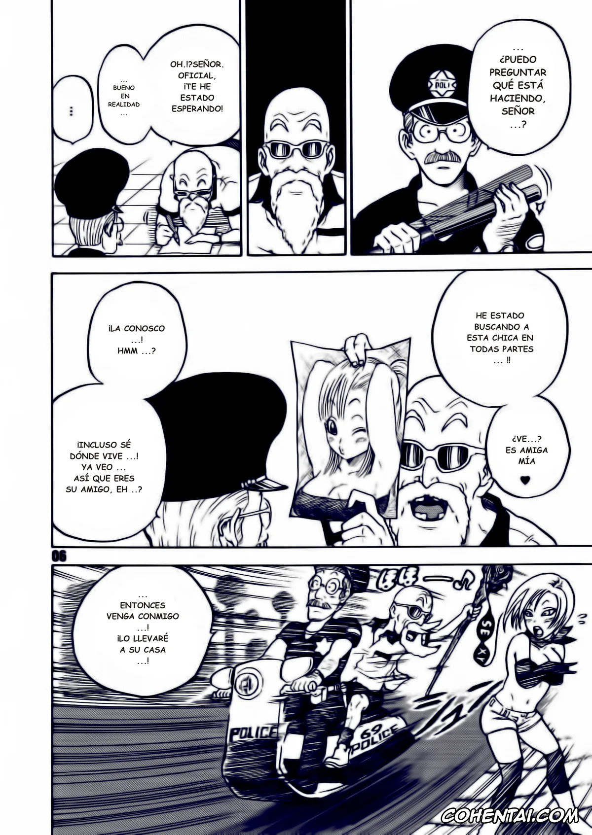 Dragon Ball hentai, Bulma Briefs hentai, Master Roshi hentai, Panchy Brief | Bikini hentai, Dangan Ball Maki no Ichi Nishi no Miyako no Harenchi Jiken (Dragon Ball), pagina 6