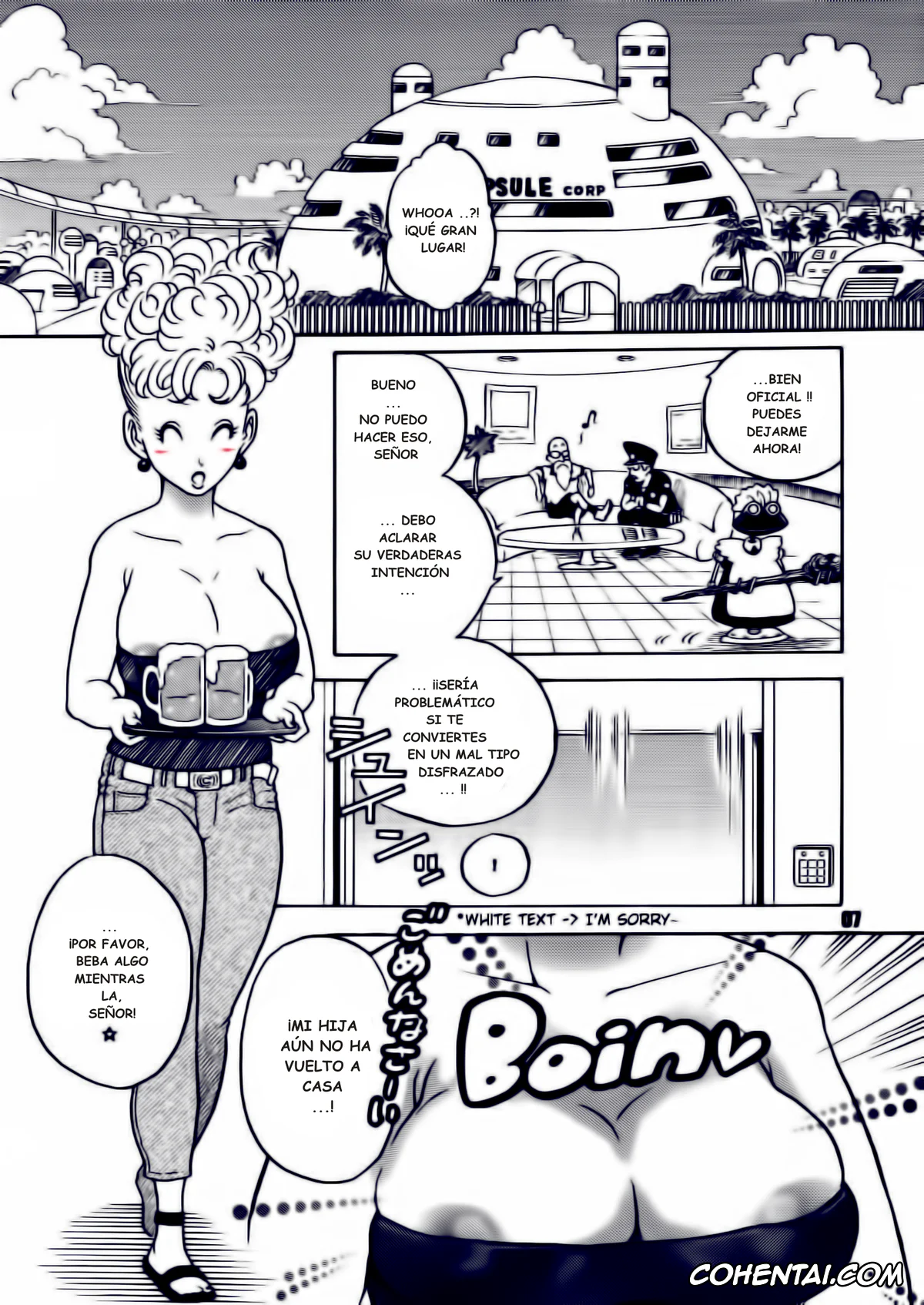 Dragon Ball xxx, Bulma Briefs xxx, Master Roshi xxx, Panchy Brief | Bikini xxx, Dangan Ball Maki no Ichi Nishi no Miyako no Harenchi Jiken (Dragon Ball), pagina 7