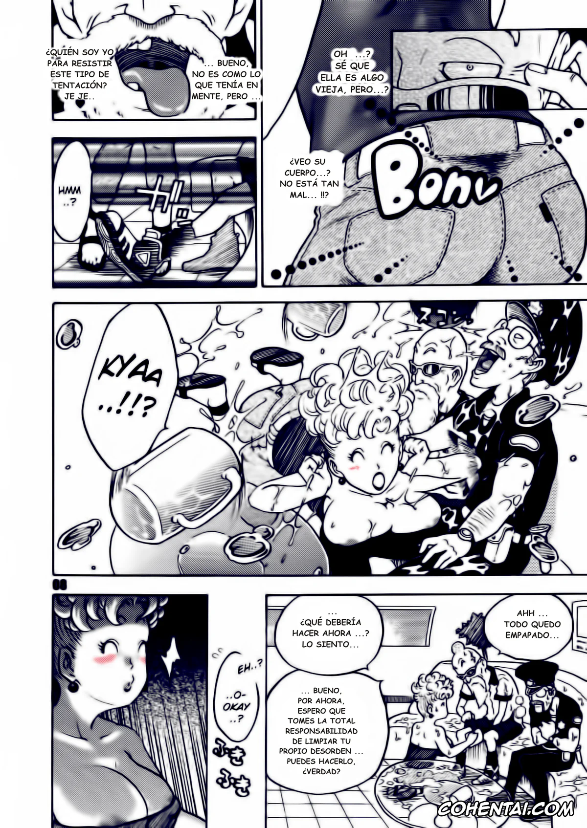 Dragon Ball porno, Bulma Briefs porno, Master Roshi porno, Panchy Brief | Bikini porno, Dangan Ball Maki no Ichi Nishi no Miyako no Harenchi Jiken (Dragon Ball), pagina 8