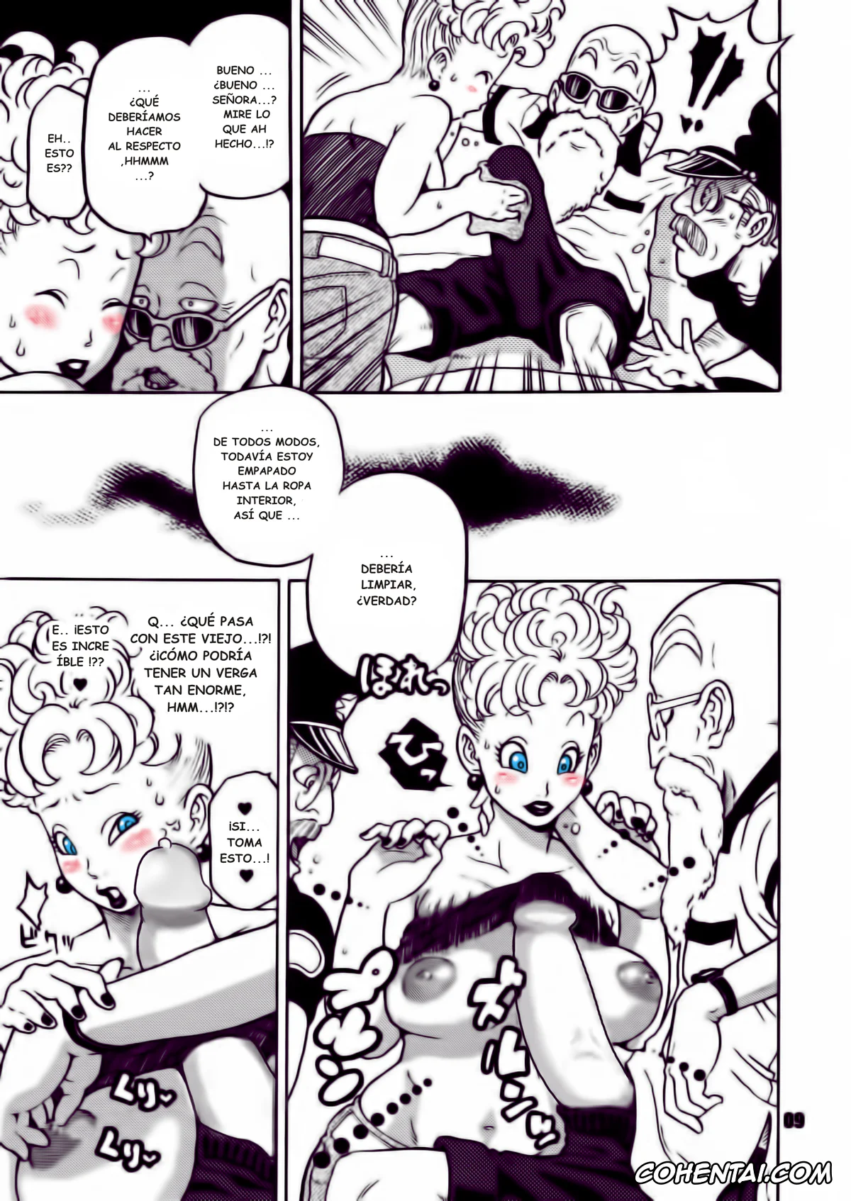 Dragon Ball hentai, Bulma Briefs hentai, Master Roshi hentai, Panchy Brief | Bikini hentai, Dangan Ball Maki no Ichi Nishi no Miyako no Harenchi Jiken (Dragon Ball), pagina 9
