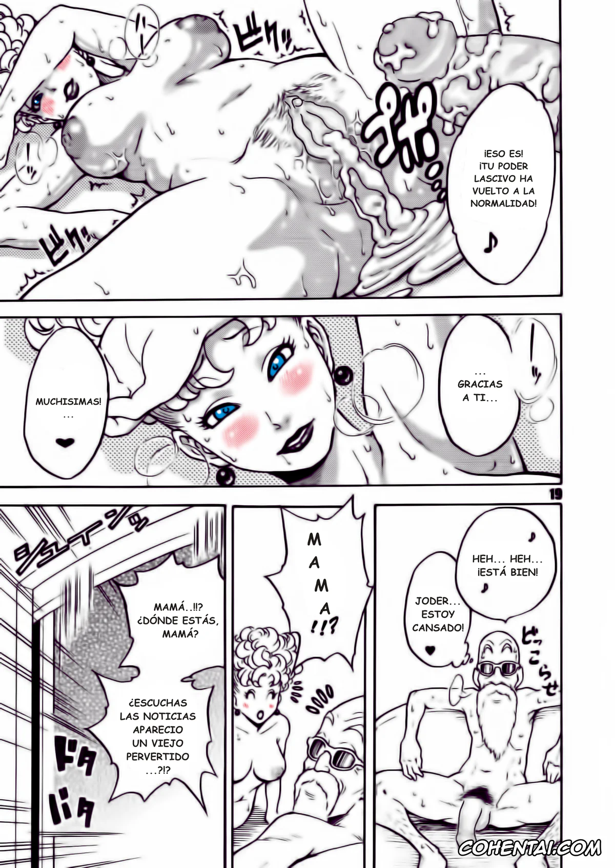 Dragon Ball xxx, Bulma Briefs xxx, Master Roshi xxx, Panchy Brief | Bikini xxx, Dangan Ball Maki no Ichi Nishi no Miyako no Harenchi Jiken (Dragon Ball), pagina 19