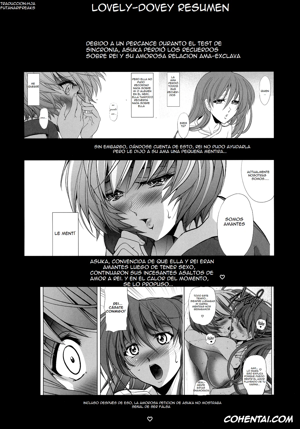Neon Genesis Evangelion hentai, Asuka Langley Soryu hentai, Rei Ayanami hentai, Sin-Lovey Dovey (Neon Genesis Evangelion), pagina 3