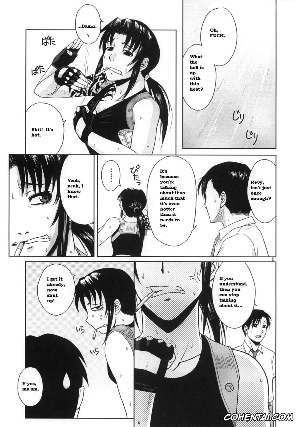Black Lagoon xxx, Revy xxx, Rokuro Okajima | Rock xxx, Distorted Love (Black Lagoon), pagina 4
