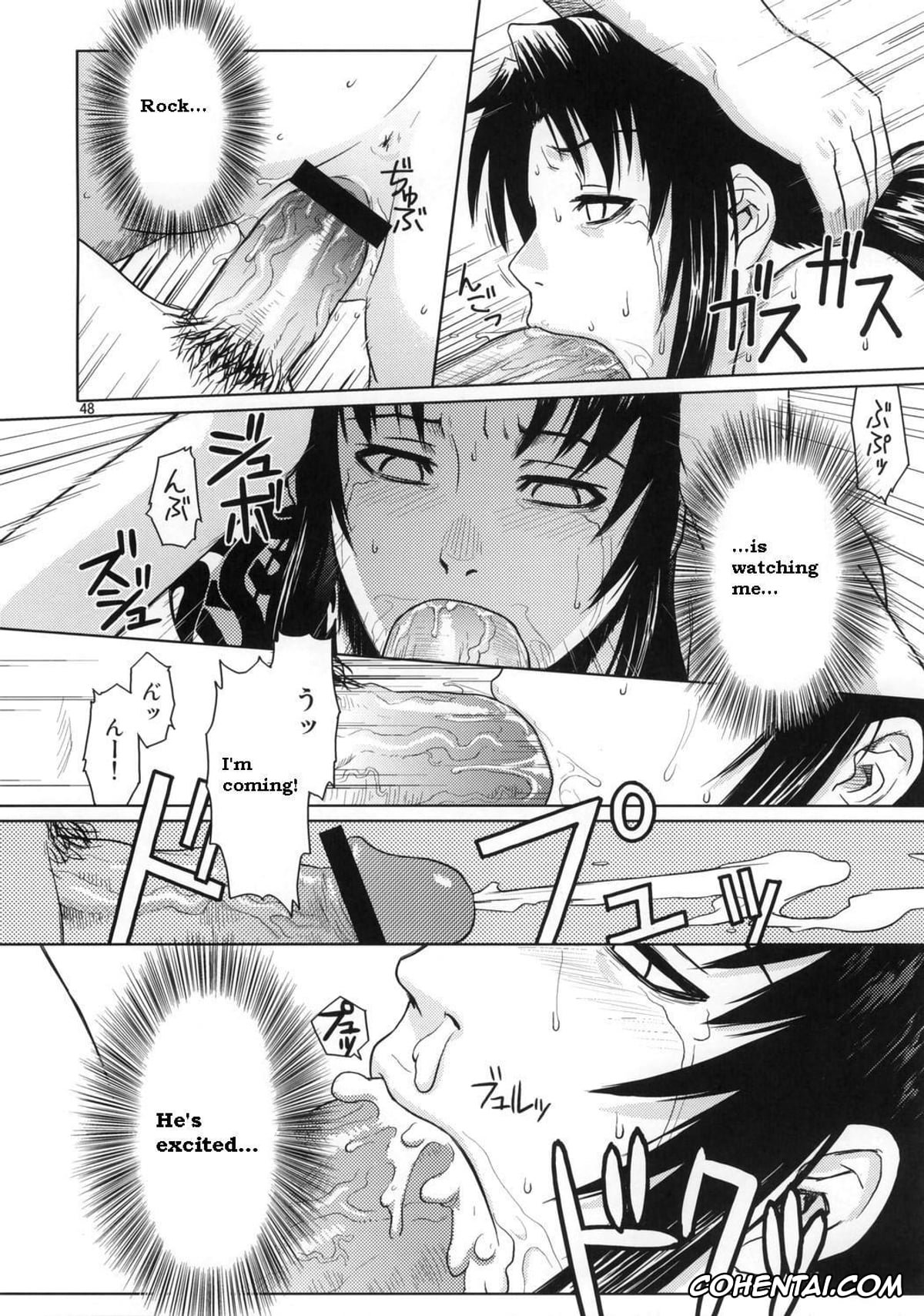 Black Lagoon porno, Revy porno, Rokuro Okajima | Rock porno, Distorted Love (Black Lagoon), pagina 47