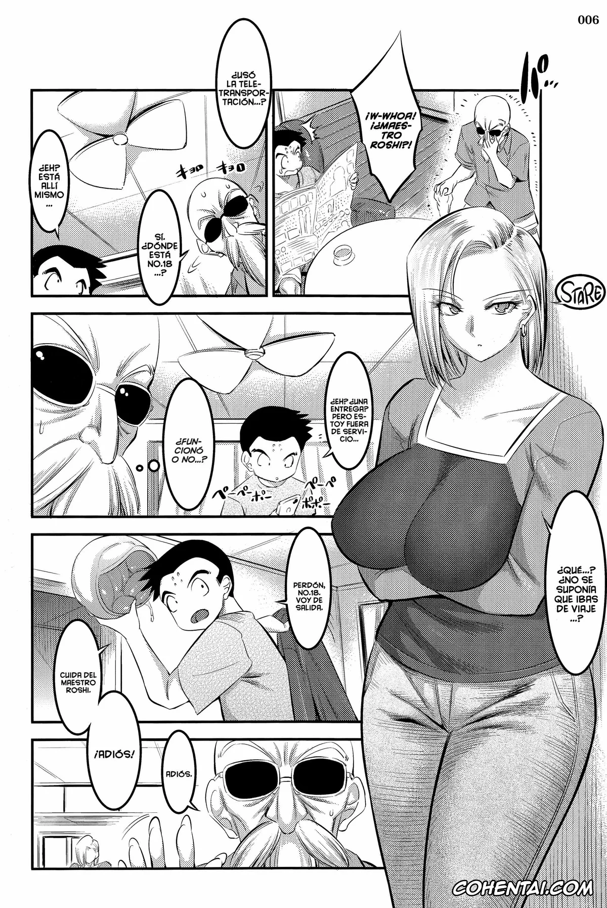 Dragon Ball Super porno, Dragon Ball Z porno, Android 18 porno, Master Roshi porno, 18-gou ni Mainichi Muriyari Semen Shiboritorareru Hon (Dragon Ball Z), pagina 5