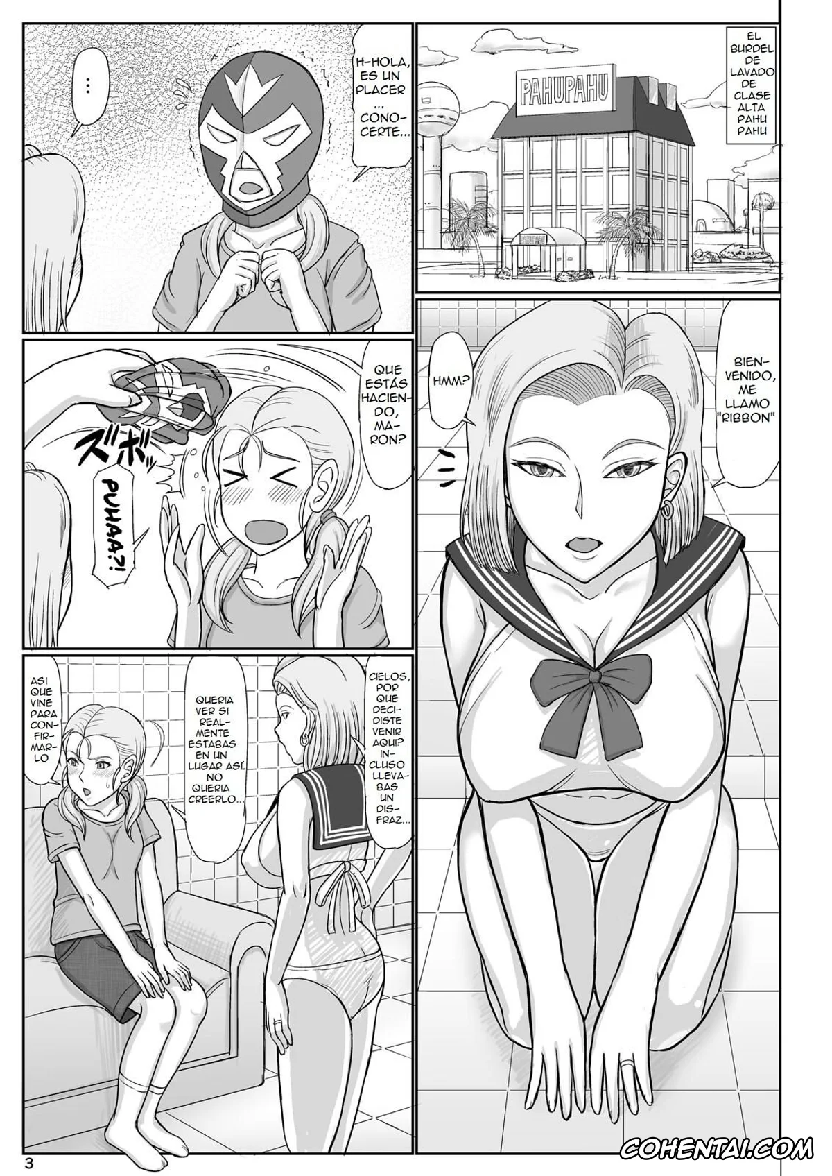 Dragon Ball Gt porno, Android 18 porno, Marron porno, Jukujo Soap 18-gou 2 Okyakusama wa Jibun no Musume (Dragon Ball GT), pagina 2