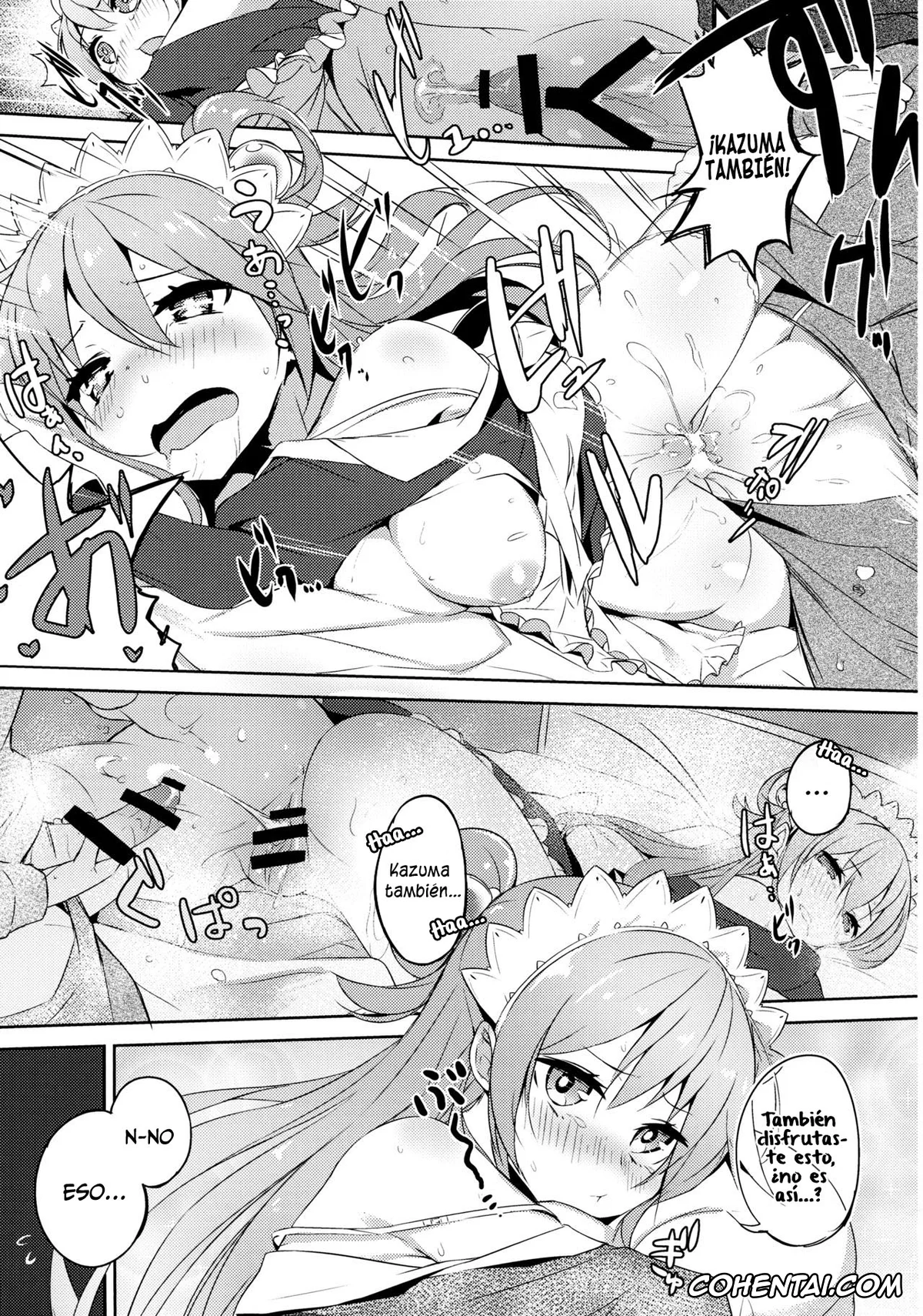 Kono Subarashii Sekai ni Syukufuku o! xxx, Aqua xxx, Kazuma Satou xxx, Kono Da-Maid to Mitsudan o! (Kono Subarashii Sekai ni Syukufuku o!), pagina 22