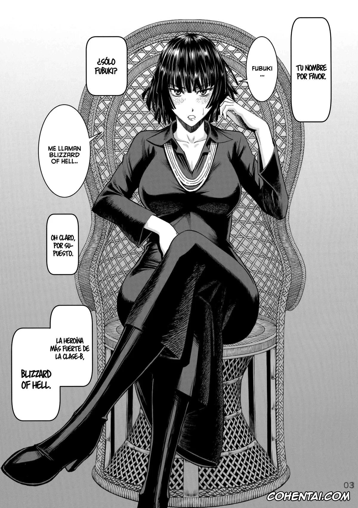 One Punch Man hentai, Eyelashes hentai, Jigoku no Fubuki hentai, Mountain Ape hentai, Geneki B-kyuu 1-i Hero Jigoku no Fubuki AV Debut!! (One Punch Man), pagina 3