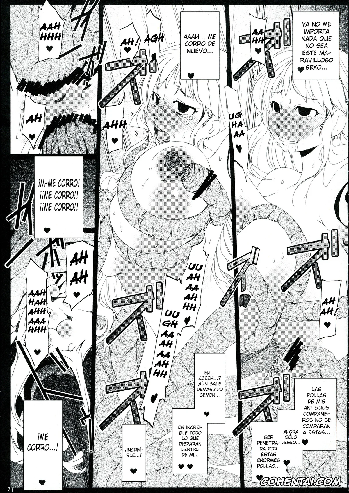 One Piece hentai, Nami hentai, Chinchin no Mi! Saiin Haramase Shokushu Nouryokusha (One Piece), pagina 21