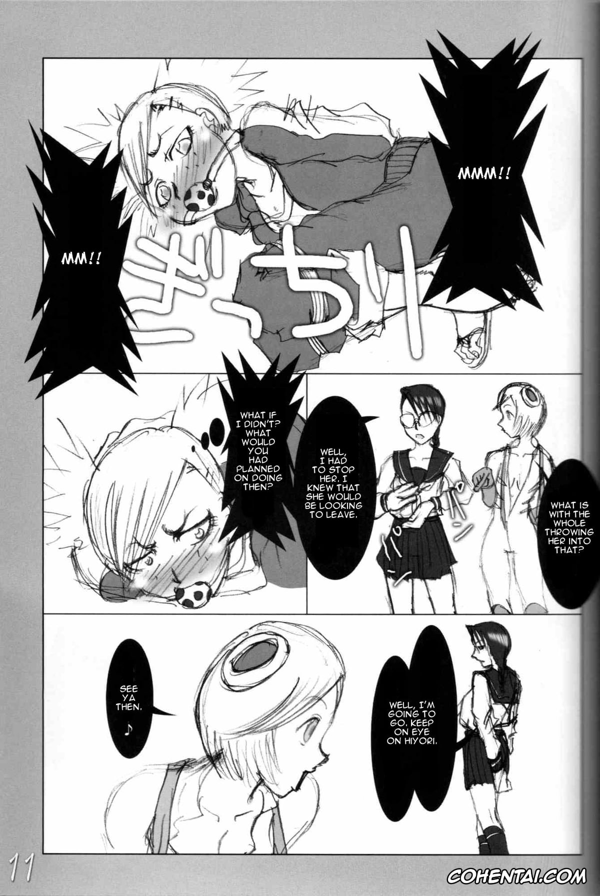 Bleach xxx, Hiyori Sarugaki xxx, Lisa Yadomaru xxx, Mashiro Kuna xxx, Orihime Inoue xxx, Rangiku Matsumoto xxx, Yoruichi Shihoin xxx, H-Sen vol. 11 (BLEACH), pagina 10