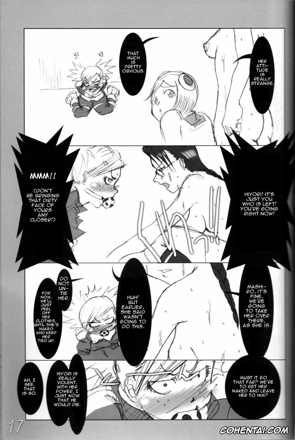 Bleach xxx, Hiyori Sarugaki xxx, Lisa Yadomaru xxx, Mashiro Kuna xxx, Orihime Inoue xxx, Rangiku Matsumoto xxx, Yoruichi Shihoin xxx, H-Sen vol. 11 (BLEACH), pagina 16