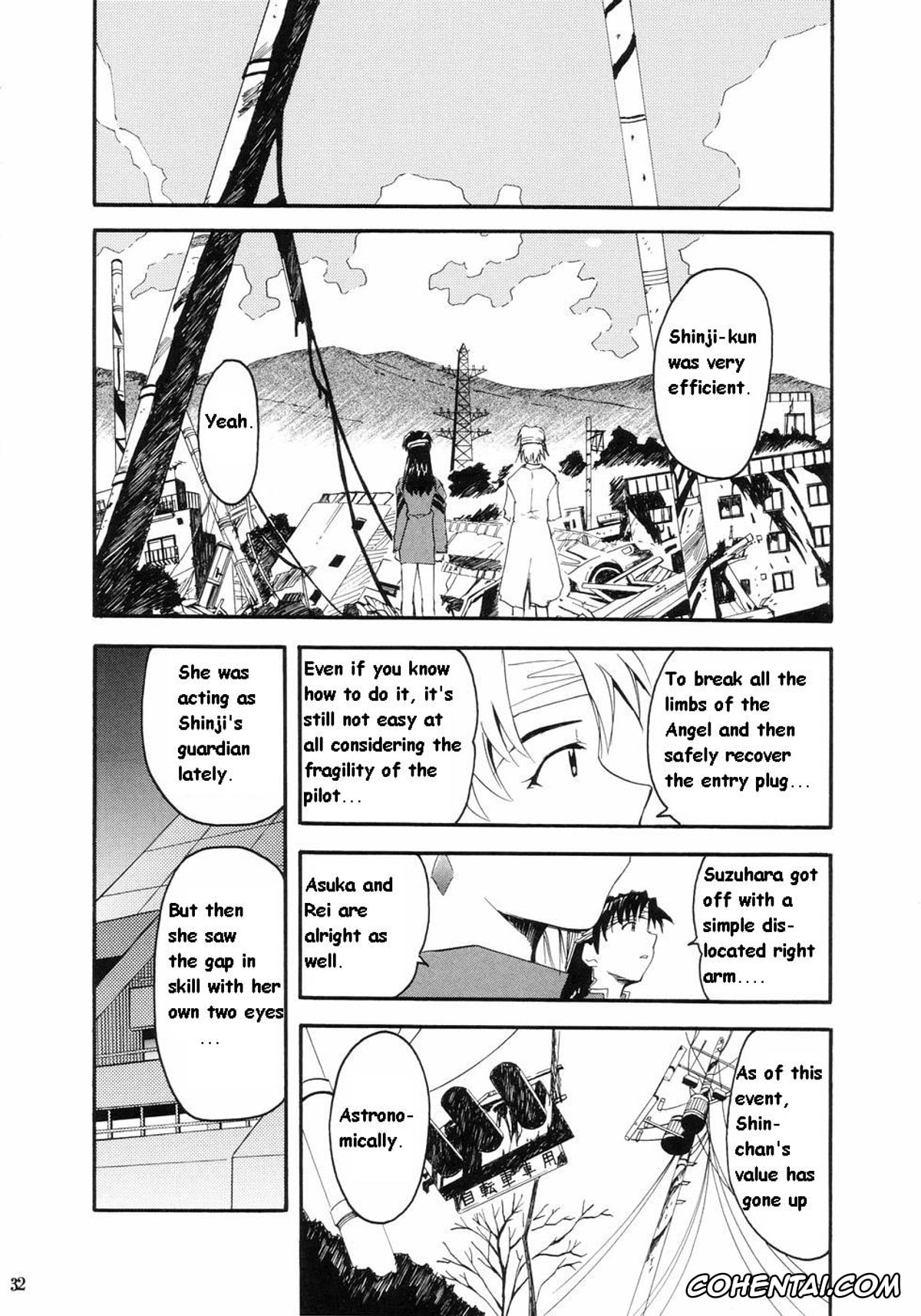 Neon Genesis Evangelion xxx, Asuka Langley Soryu xxx, Misato Katsuragi xxx, Rei Ayanami xxx, Ritsuko Akagi xxx, Ryoji Kaji xxx, Shinji Ikari xxx, RE-TAKE (Neon Genesis Evangelion), pagina 28