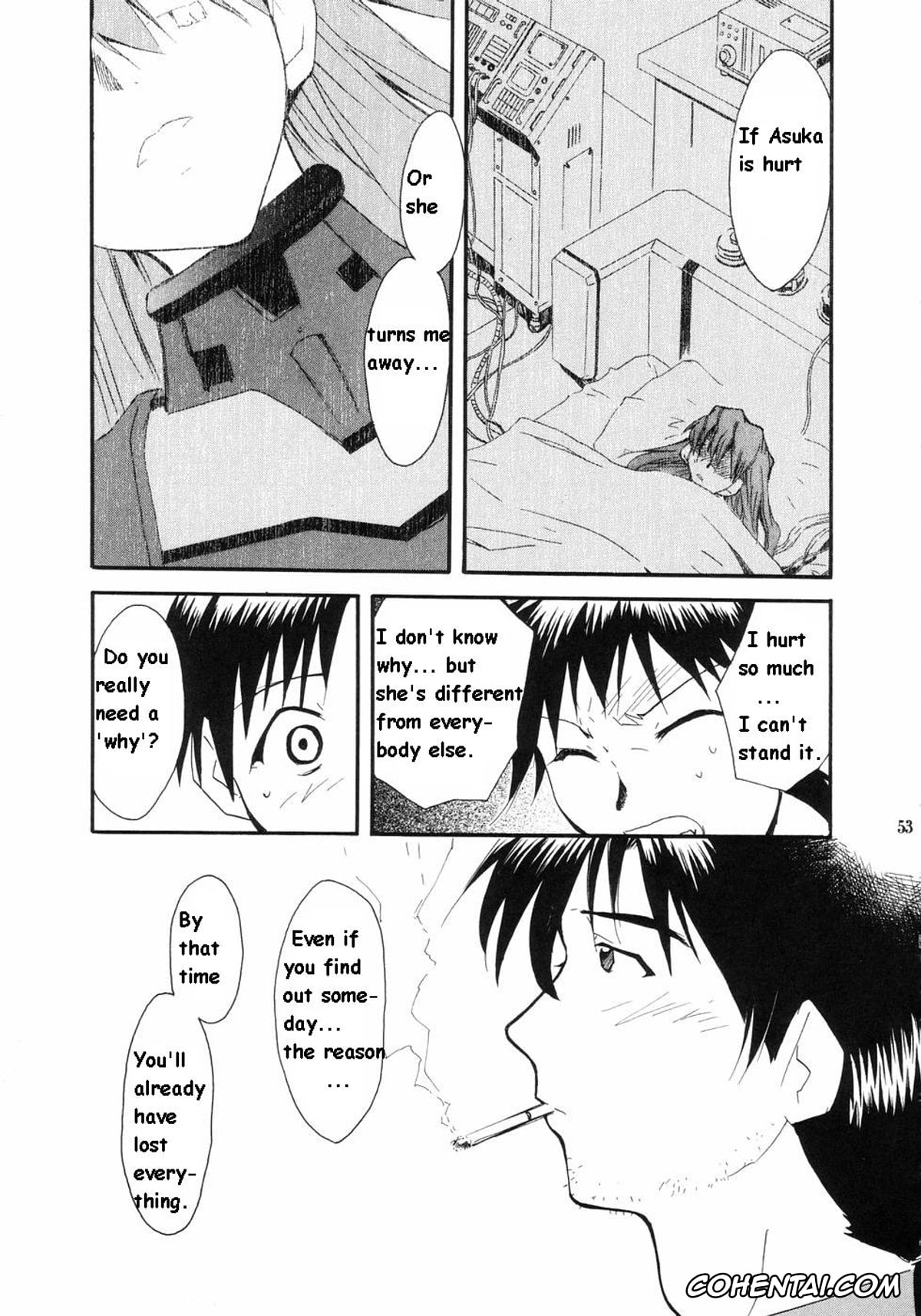 Neon Genesis Evangelion xxx, Asuka Langley Soryu xxx, Misato Katsuragi xxx, Rei Ayanami xxx, Ritsuko Akagi xxx, Ryoji Kaji xxx, Shinji Ikari xxx, RE-TAKE (Neon Genesis Evangelion), pagina 49