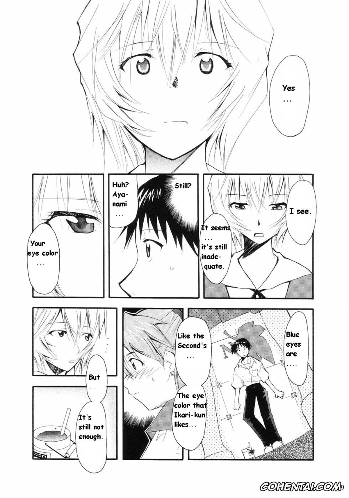 Neon Genesis Evangelion xxx, Asuka Langley Soryu xxx, Misato Katsuragi xxx, Rei Ayanami xxx, Ritsuko Akagi xxx, Ryoji Kaji xxx, Shinji Ikari xxx, RE-TAKE (Neon Genesis Evangelion), pagina 55