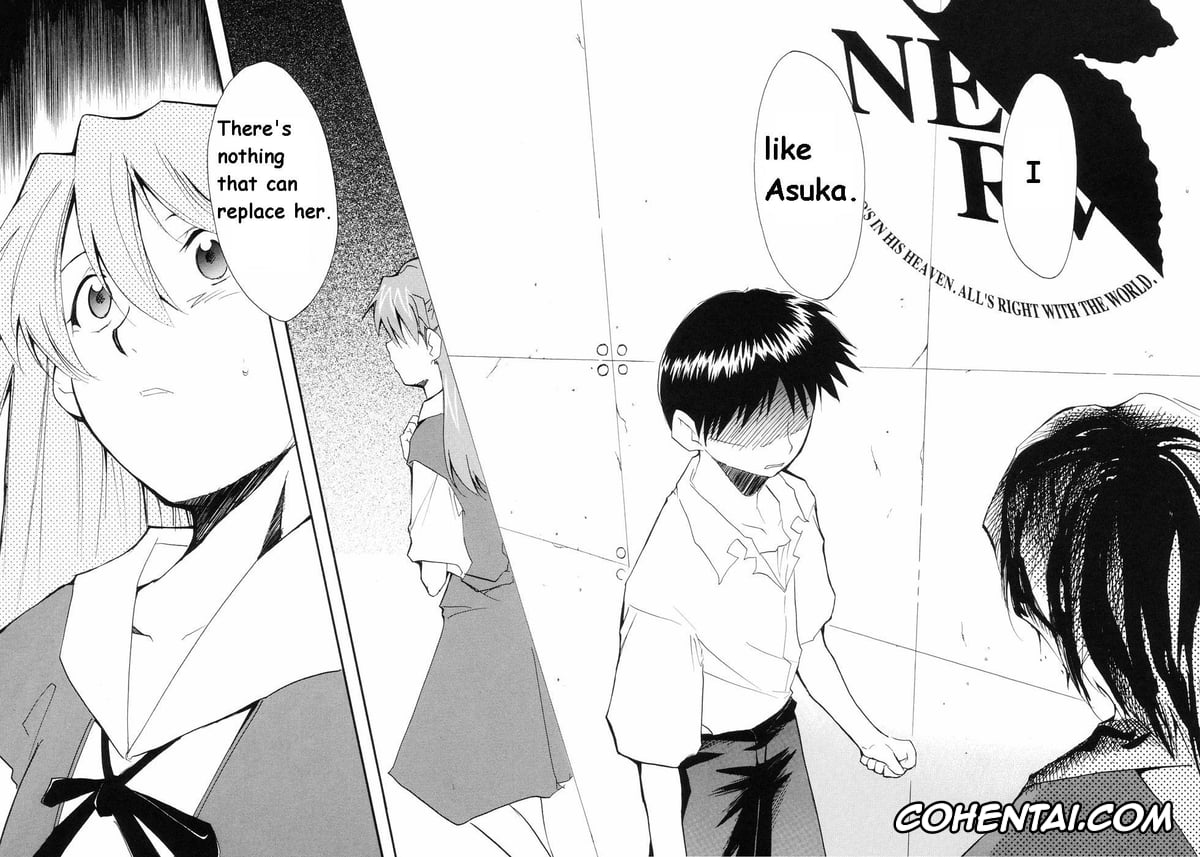 Neon Genesis Evangelion xxx, Asuka Langley Soryu xxx, Misato Katsuragi xxx, Rei Ayanami xxx, Ritsuko Akagi xxx, Ryoji Kaji xxx, Shinji Ikari xxx, RE-TAKE (Neon Genesis Evangelion), pagina 58