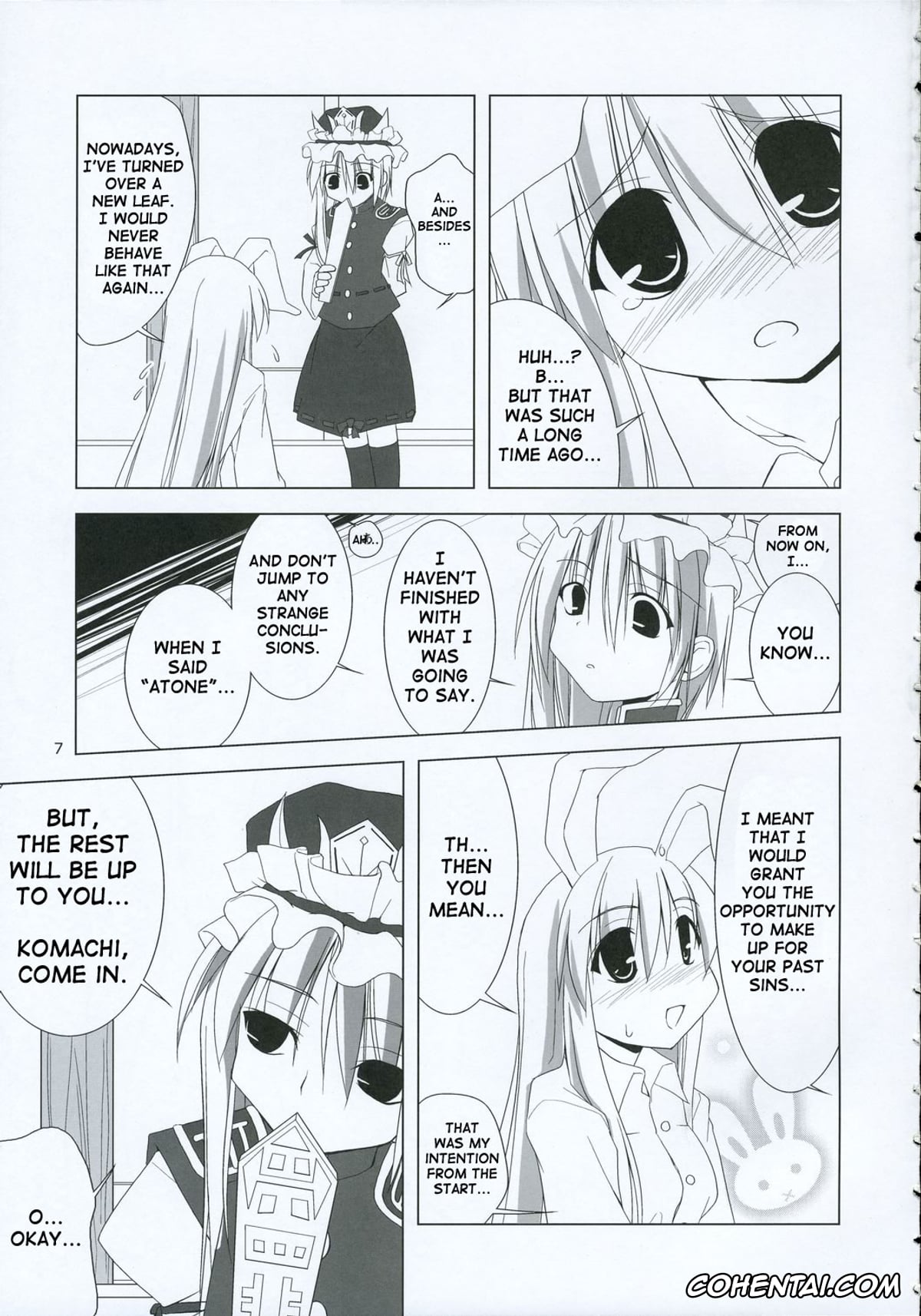 Touhou Project hentai, Keine Kamishirasawa hentai, Komachi Onozuka hentai, Reisen Udongein Inaba hentai, Inaba Box 2 (Touhou Project), pagina 6