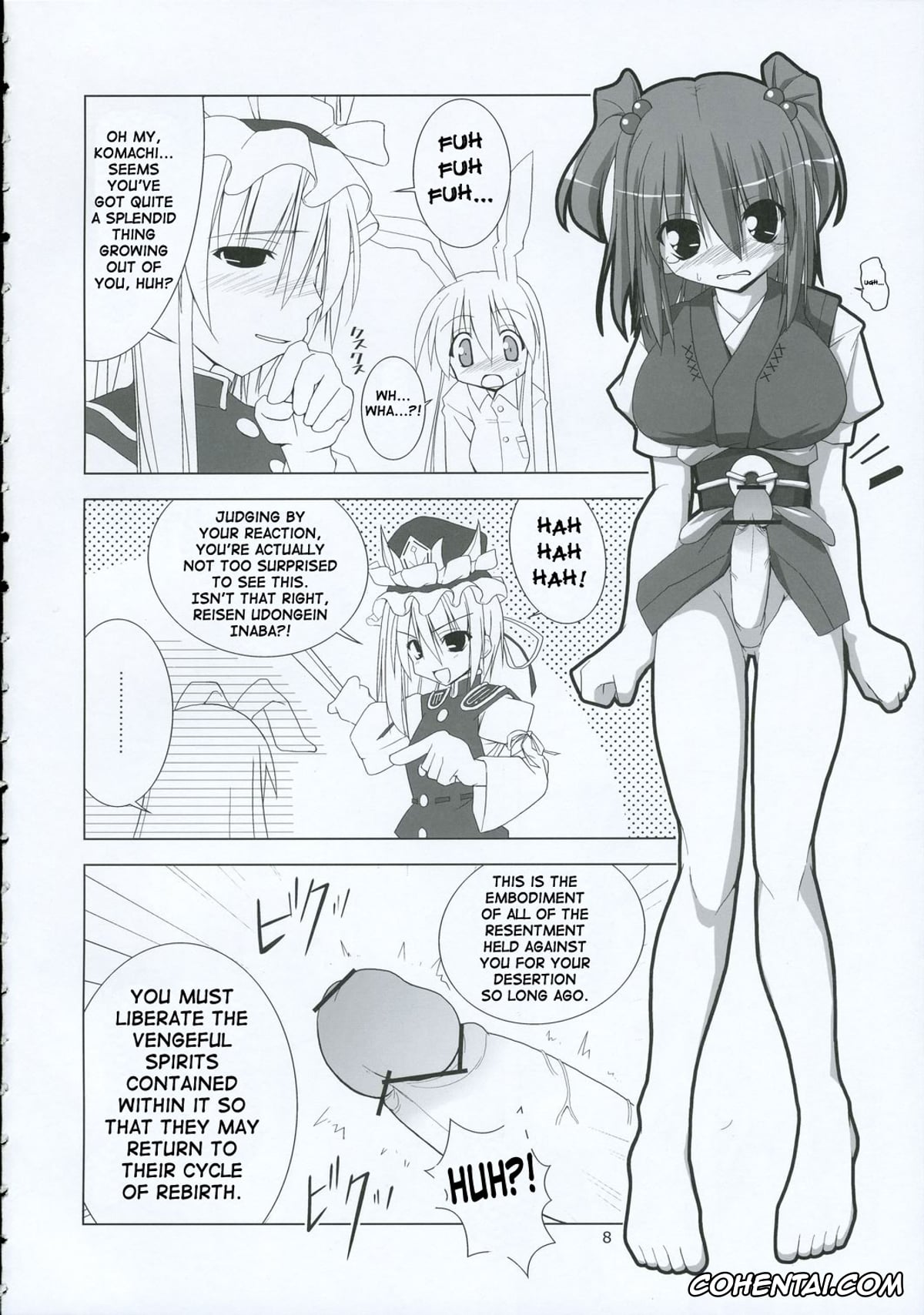 Touhou Project xxx, Keine Kamishirasawa xxx, Komachi Onozuka xxx, Reisen Udongein Inaba xxx, Inaba Box 2 (Touhou Project), pagina 7