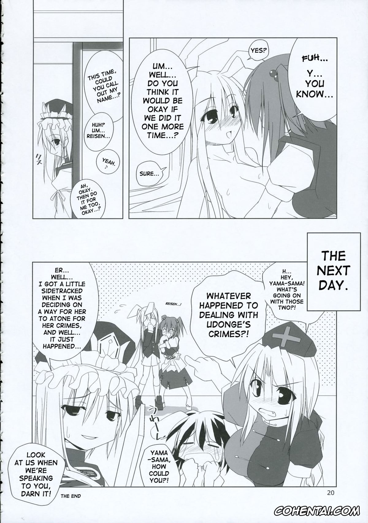 Touhou Project xxx, Keine Kamishirasawa xxx, Komachi Onozuka xxx, Reisen Udongein Inaba xxx, Inaba Box 2 (Touhou Project), pagina 19