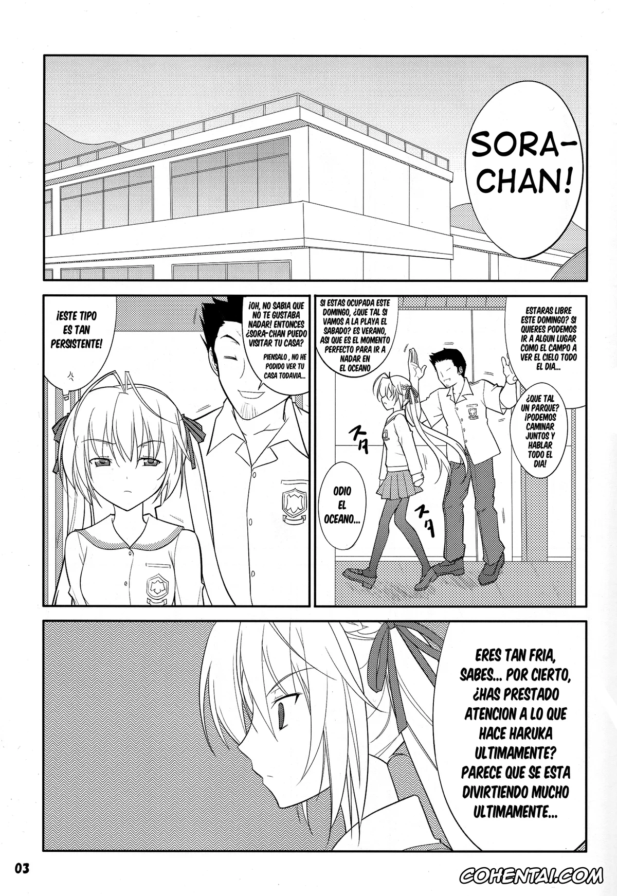 Yosuga No Sora hentai, Haruka Kasugano hentai, Sora Kasugano hentai, Fureau Kizuguchi (Yosuga no Sora), pagina 3