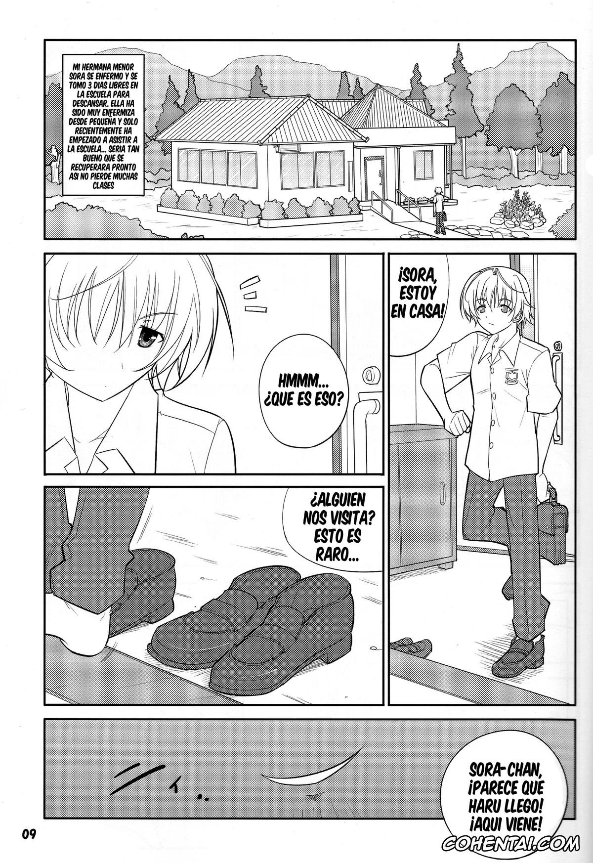 Yosuga No Sora hentai, Haruka Kasugano hentai, Sora Kasugano hentai, Fureau Kizuguchi (Yosuga no Sora), pagina 9