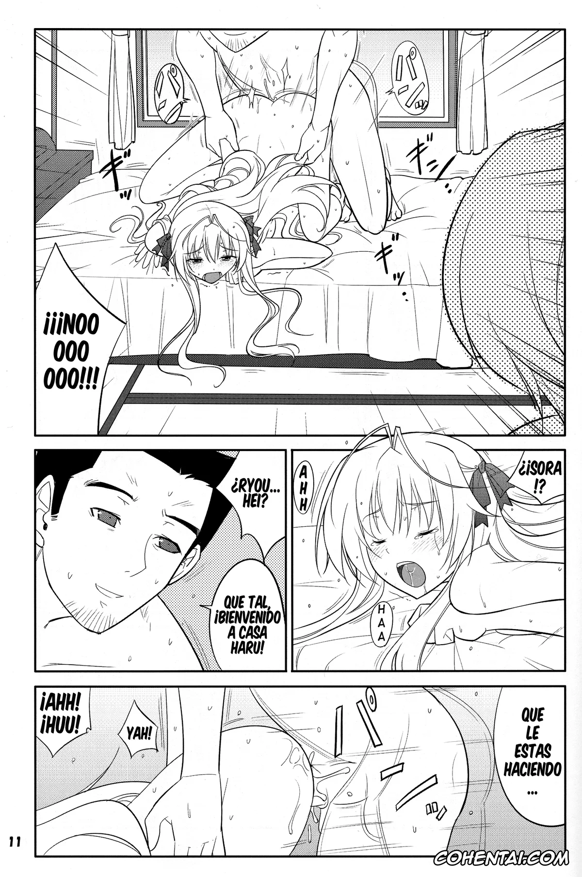 Yosuga No Sora porno, Haruka Kasugano porno, Sora Kasugano porno, Fureau Kizuguchi (Yosuga no Sora), pagina 11