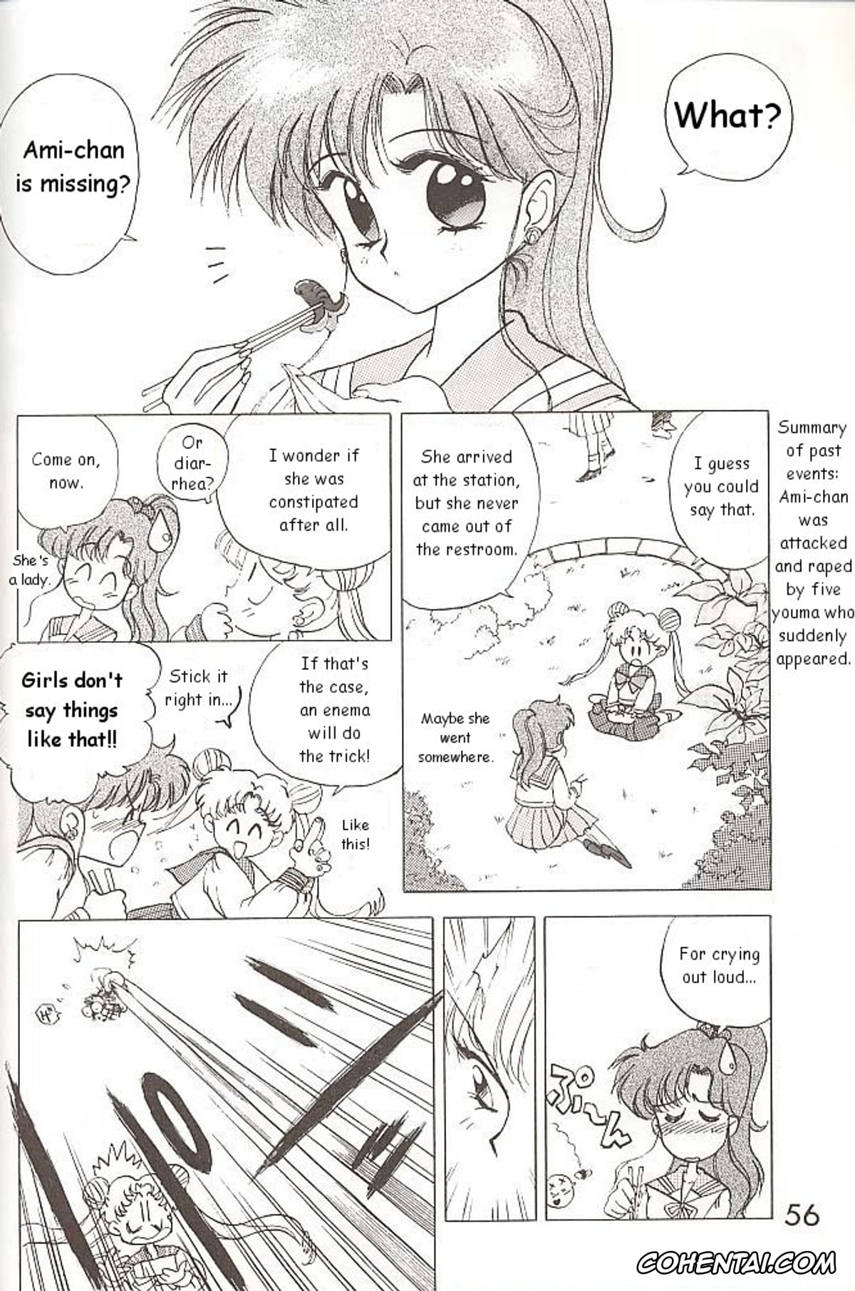 Sailor Moon | Bishoujo Senshi Sailor Moon xxx, Sailor Jupiter | Makoto Kino xxx, Sailor Mars | Rei Hino xxx, Sailor Mercury | Ami Mizuno xxx, Love Deluxe (Bishoujo Senshi Sailor Moon), pagina 55
