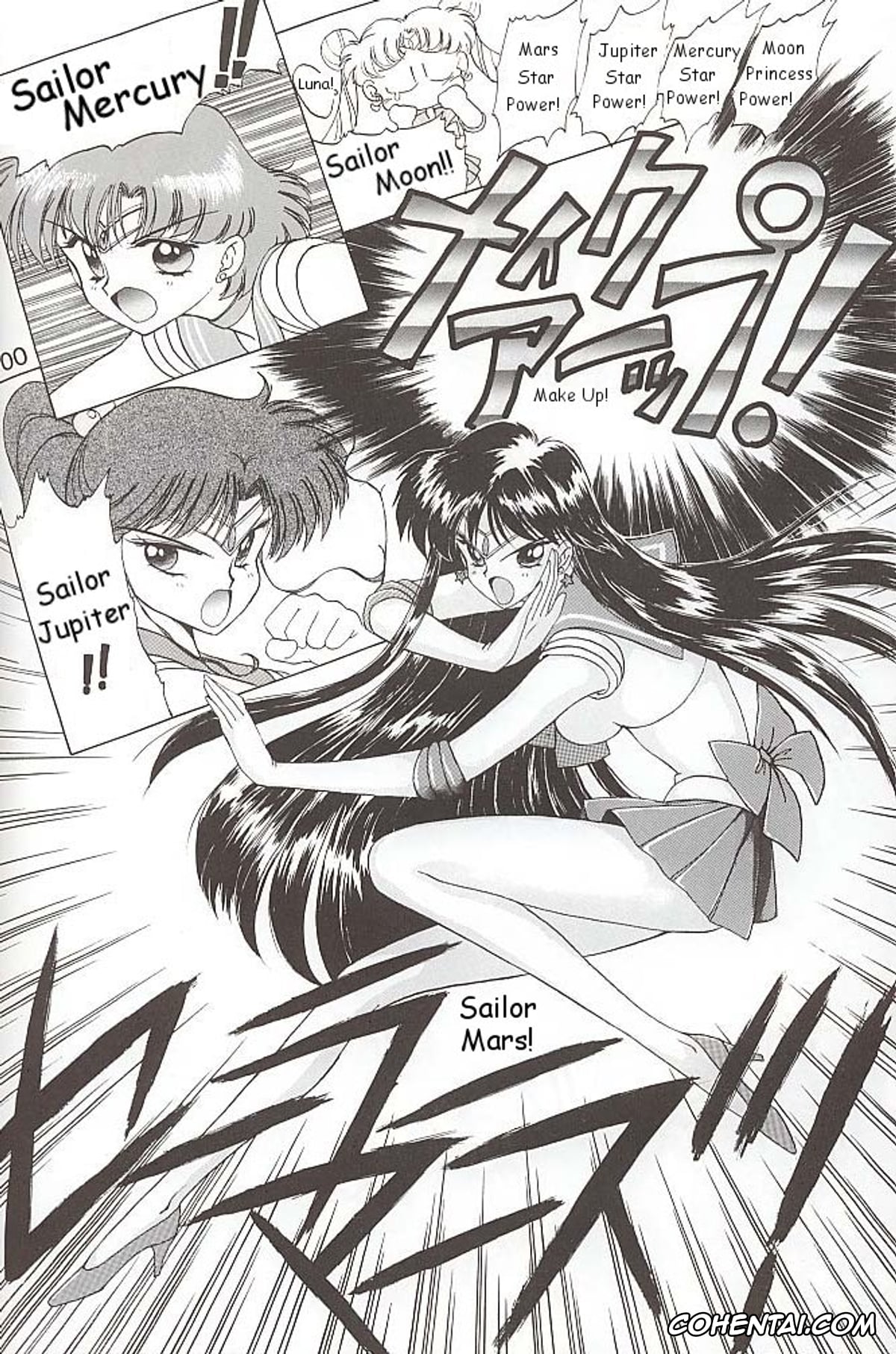 Sailor Moon | Bishoujo Senshi Sailor Moon hentai, Sailor Jupiter | Makoto Kino hentai, Sailor Mars | Rei Hino hentai, Sailor Mercury | Ami Mizuno hentai, Love Deluxe (Bishoujo Senshi Sailor Moon), pagina 99