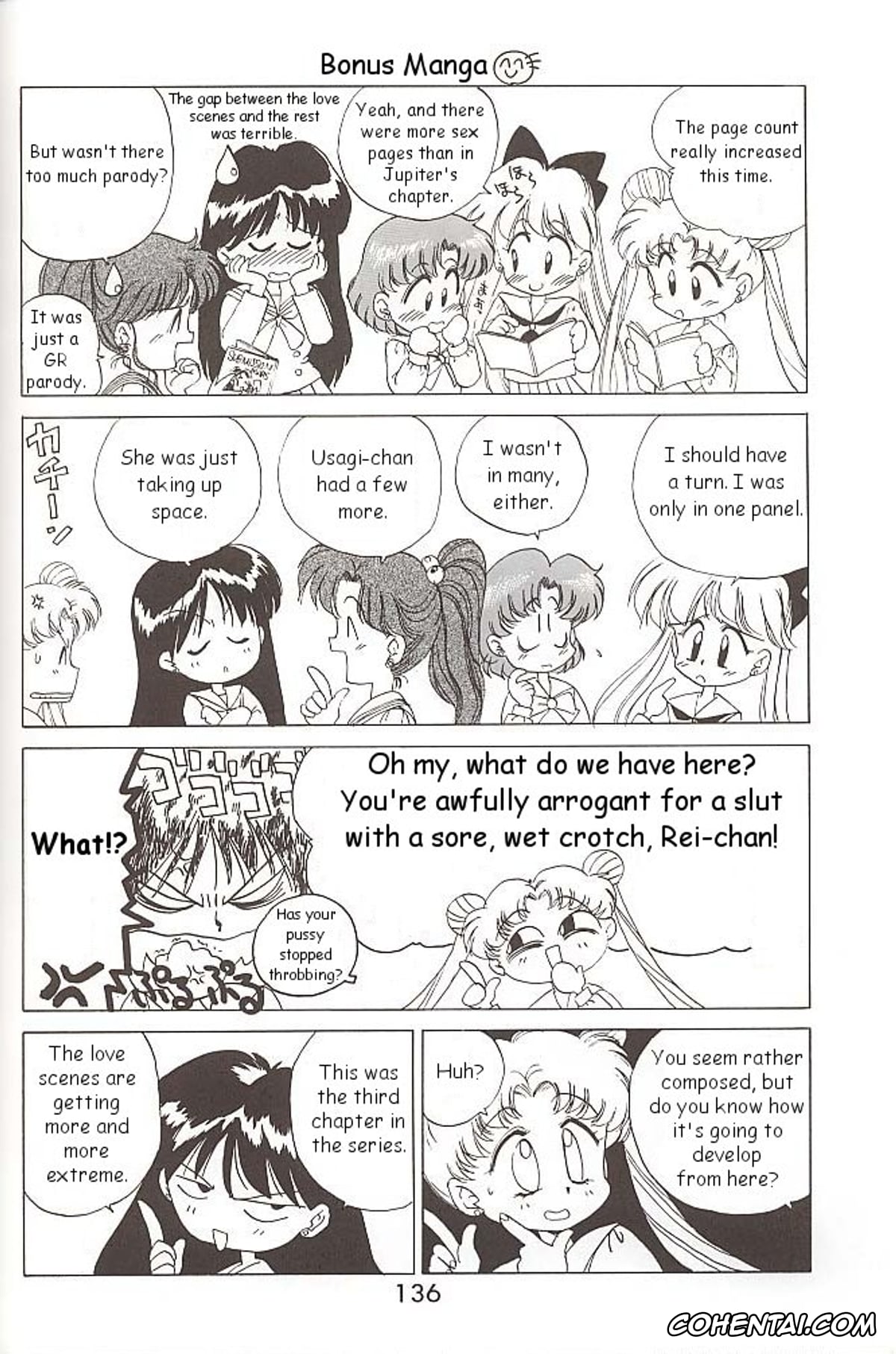Sailor Moon | Bishoujo Senshi Sailor Moon hentai, Sailor Jupiter | Makoto Kino hentai, Sailor Mars | Rei Hino hentai, Sailor Mercury | Ami Mizuno hentai, Love Deluxe (Bishoujo Senshi Sailor Moon), pagina 135
