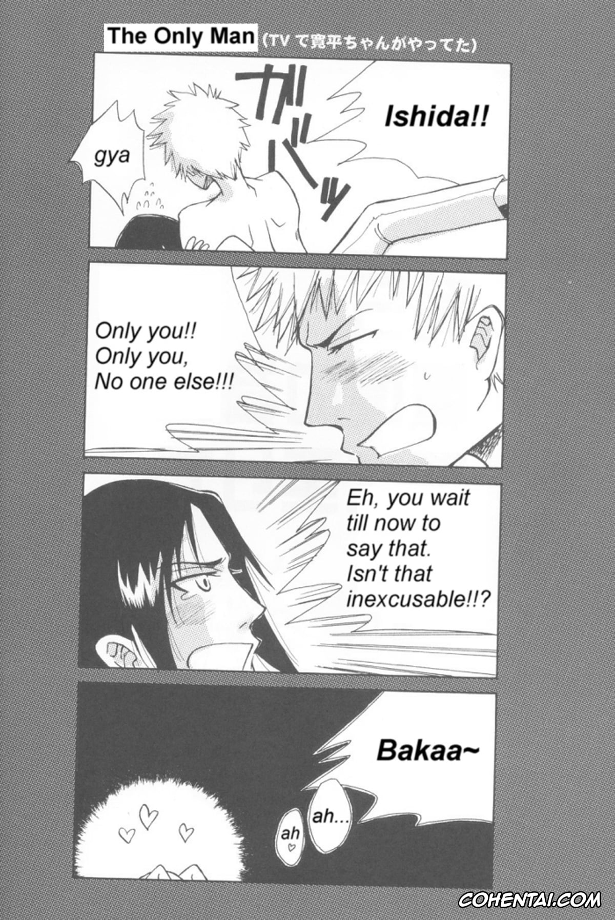 Bleach porno, Ichigo Kurosaki porno, Uryuu Ishida porno, Warera no Houfuku no Tameni Shi ni Irite (Bleach), pagina 2
