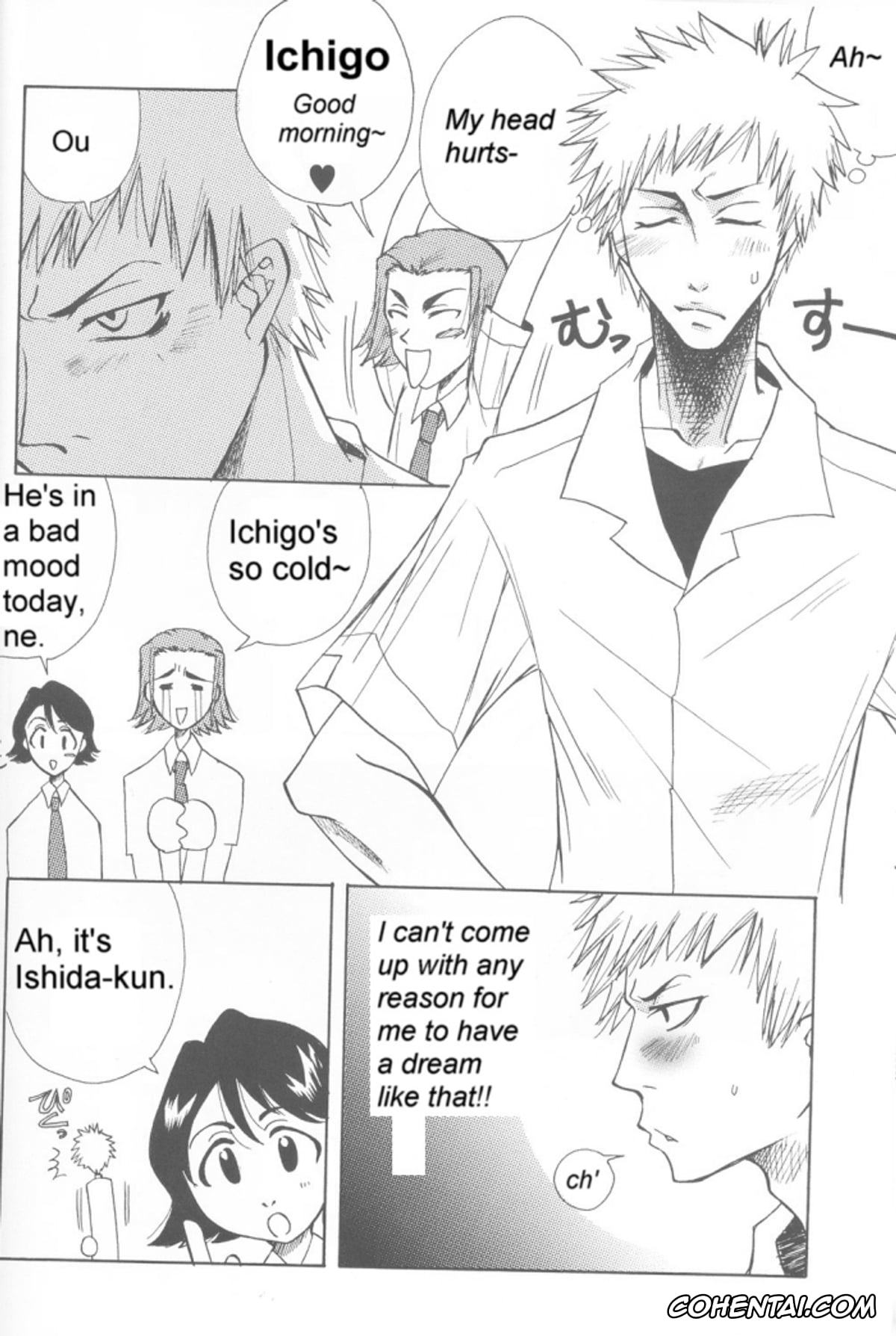 Bleach porno, Ichigo Kurosaki porno, Uryuu Ishida porno, Warera no Houfuku no Tameni Shi ni Irite (Bleach), pagina 8