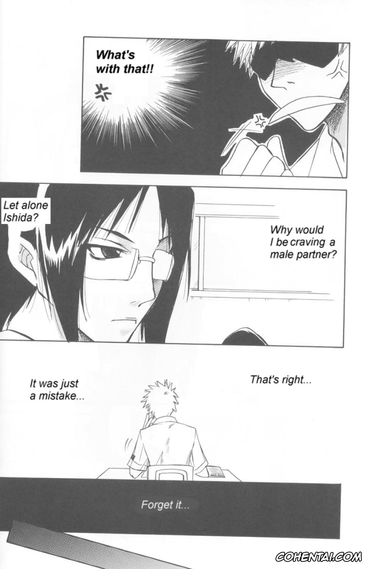 Bleach hentai, Ichigo Kurosaki hentai, Uryuu Ishida hentai, Warera no Houfuku no Tameni Shi ni Irite (Bleach), pagina 12