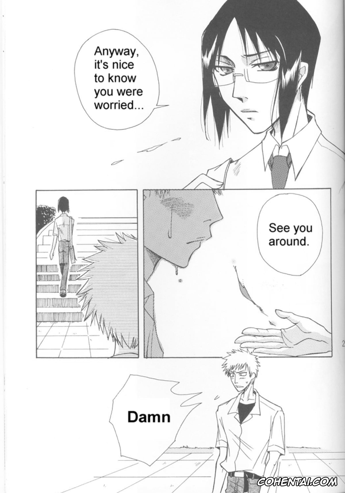 Bleach hentai, Ichigo Kurosaki hentai, Uryuu Ishida hentai, Warera no Houfuku no Tameni Shi ni Irite (Bleach), pagina 21