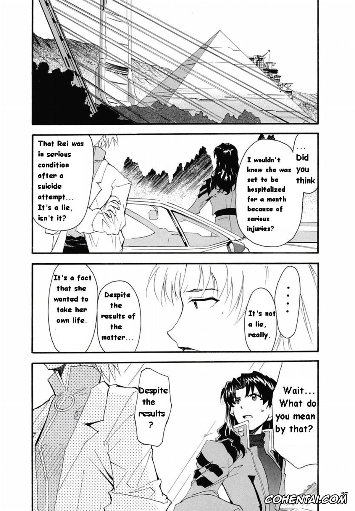 Neon Genesis Evangelion xxx, Asuka Langley Soryu xxx, Gendo Ikari xxx, Makoto Hyuga xxx, Maya Ibuki xxx, Misato Katsuragi xxx, Rei Ayanami xxx, Shigeru Aoba xxx, Shinji Ikari xxx, RE-TAKE 2 (Neon Genesis Evangelion), pagina 25