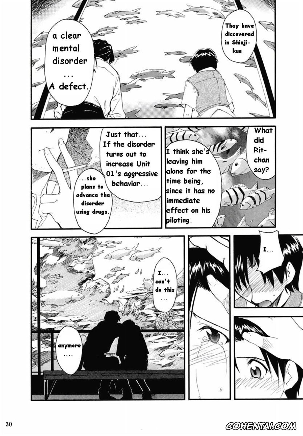 Neon Genesis Evangelion xxx, Asuka Langley Soryu xxx, Gendo Ikari xxx, Makoto Hyuga xxx, Maya Ibuki xxx, Misato Katsuragi xxx, Rei Ayanami xxx, Shigeru Aoba xxx, Shinji Ikari xxx, RE-TAKE 2 (Neon Genesis Evangelion), pagina 28