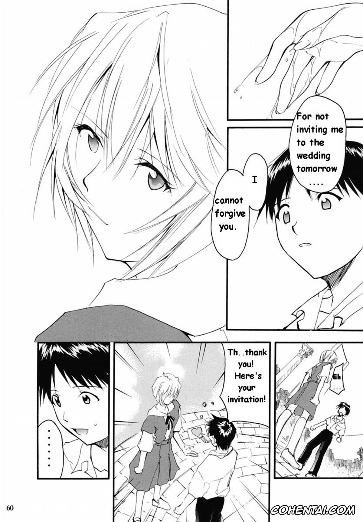 Neon Genesis Evangelion xxx, Asuka Langley Soryu xxx, Gendo Ikari xxx, Makoto Hyuga xxx, Maya Ibuki xxx, Misato Katsuragi xxx, Rei Ayanami xxx, Shigeru Aoba xxx, Shinji Ikari xxx, RE-TAKE 2 (Neon Genesis Evangelion), pagina 58