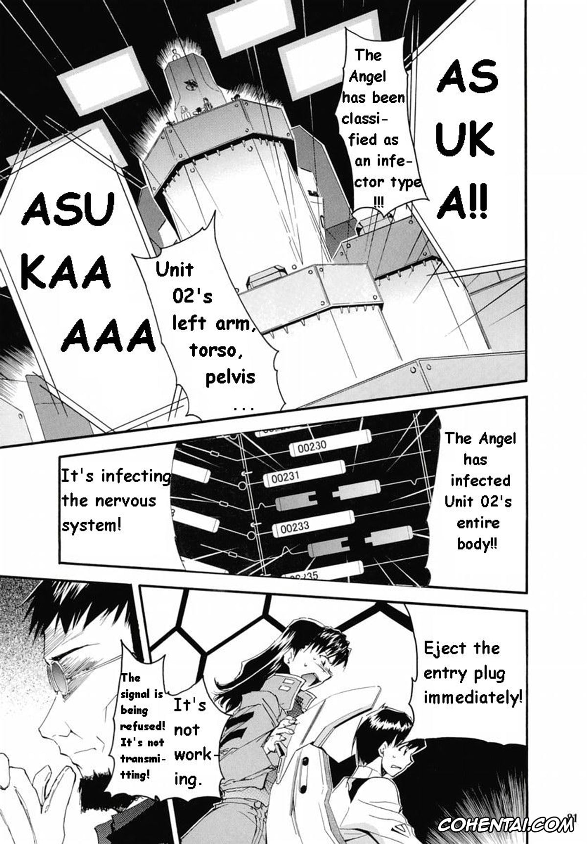 Neon Genesis Evangelion xxx, Asuka Langley Soryu xxx, Gendo Ikari xxx, Makoto Hyuga xxx, Maya Ibuki xxx, Misato Katsuragi xxx, Rei Ayanami xxx, Shigeru Aoba xxx, Shinji Ikari xxx, RE-TAKE 2 (Neon Genesis Evangelion), pagina 79