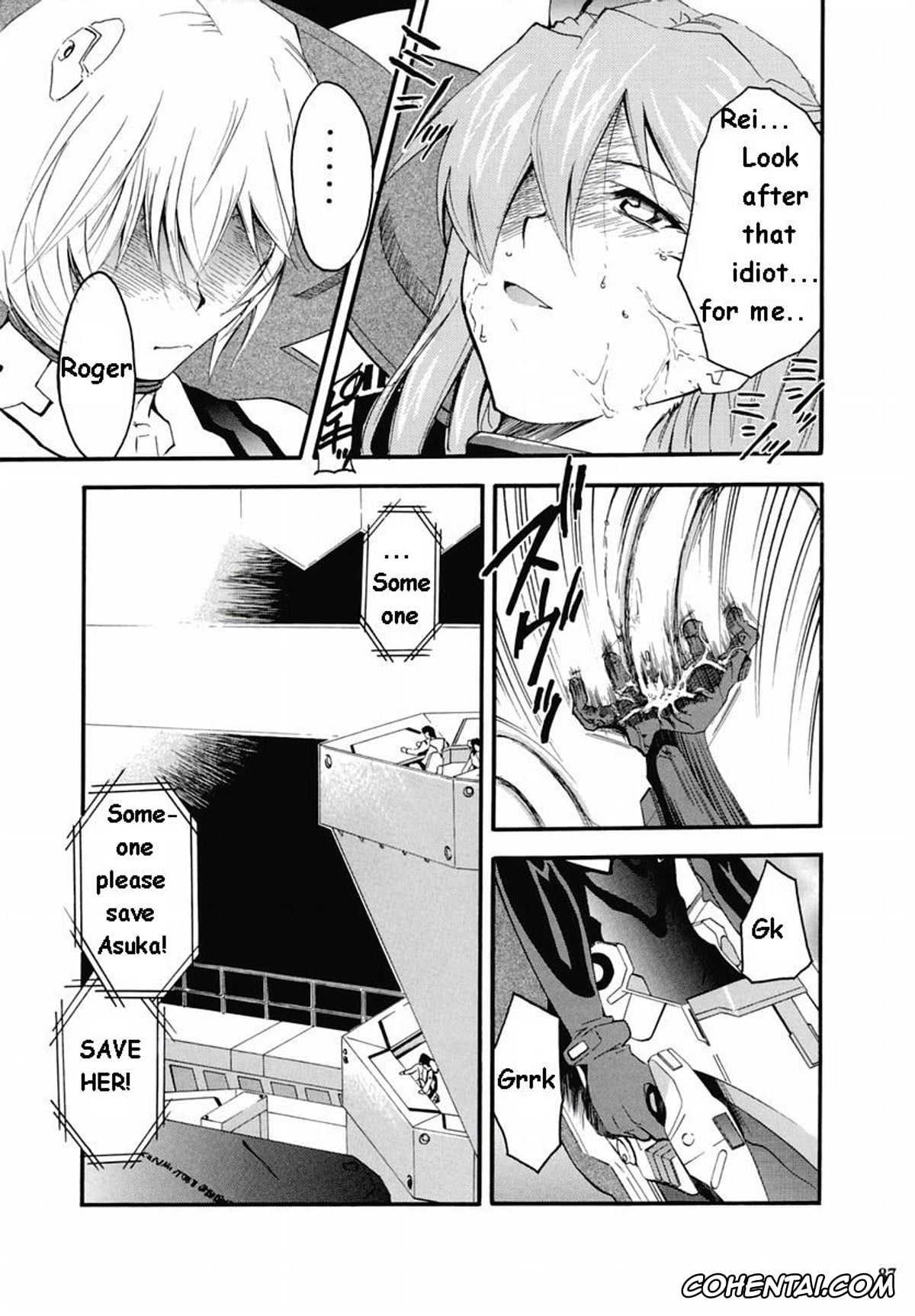 Neon Genesis Evangelion xxx, Asuka Langley Soryu xxx, Gendo Ikari xxx, Makoto Hyuga xxx, Maya Ibuki xxx, Misato Katsuragi xxx, Rei Ayanami xxx, Shigeru Aoba xxx, Shinji Ikari xxx, RE-TAKE 2 (Neon Genesis Evangelion), pagina 85