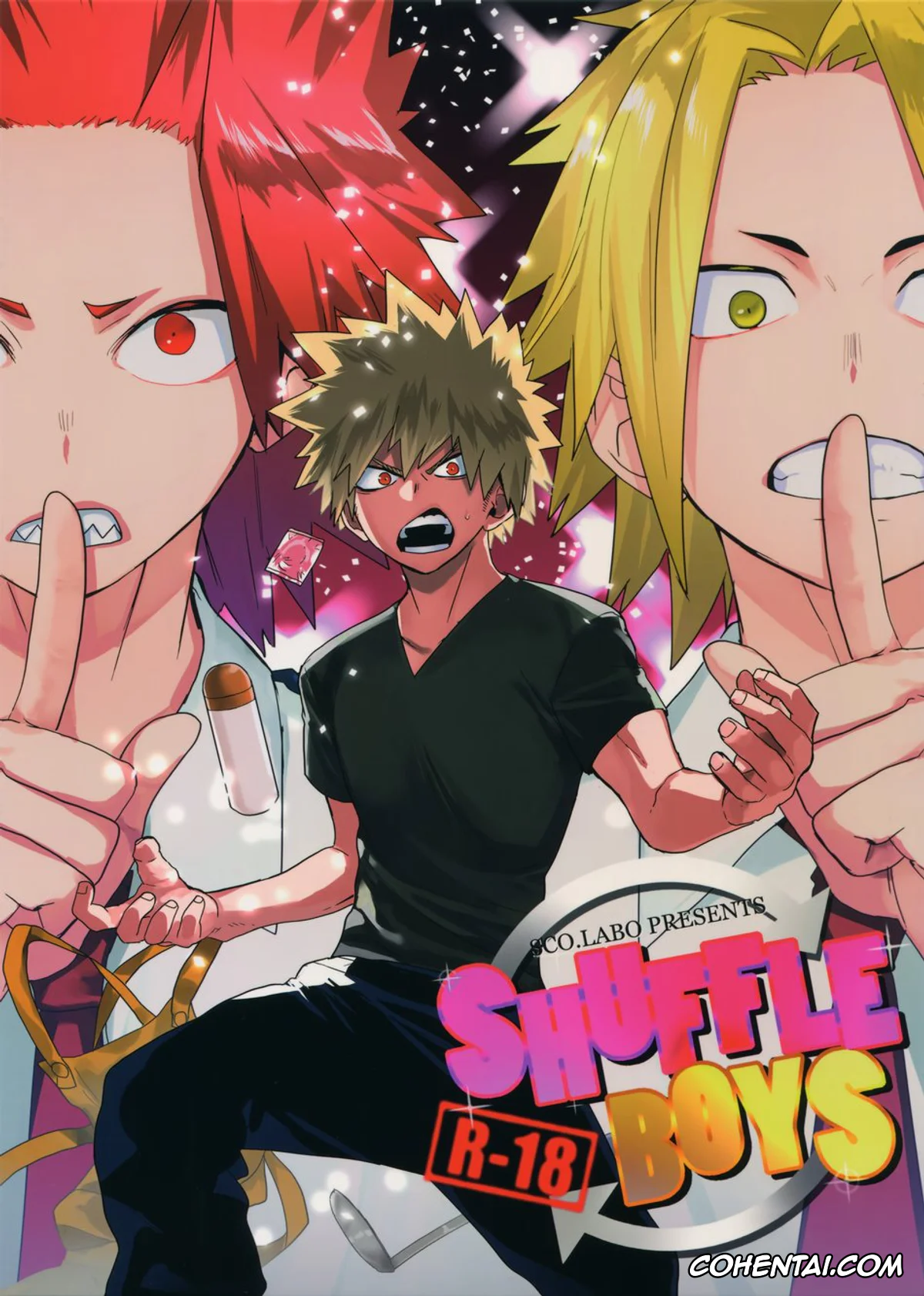 My Hero Academia | Boku No Hero Academia xxx, Eijirou Kirishima xxx, Katsuki Bakugou xxx, SHUFFLE BOYS (Boku no Hero Academia), pagina 1