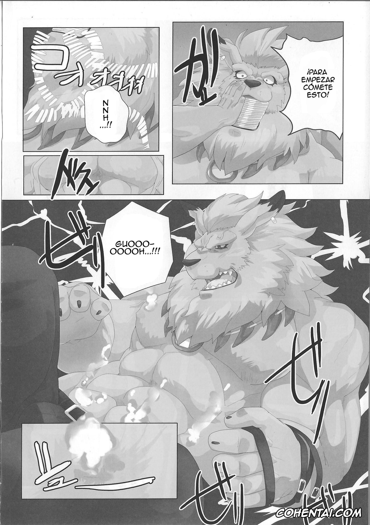 Digimon porno, Leomon porno, Seigi no Shishi Juujin-gata Denshi Seimeitai ga Sadame o Kutsugaesu ni wa (Digimon), pagina 8