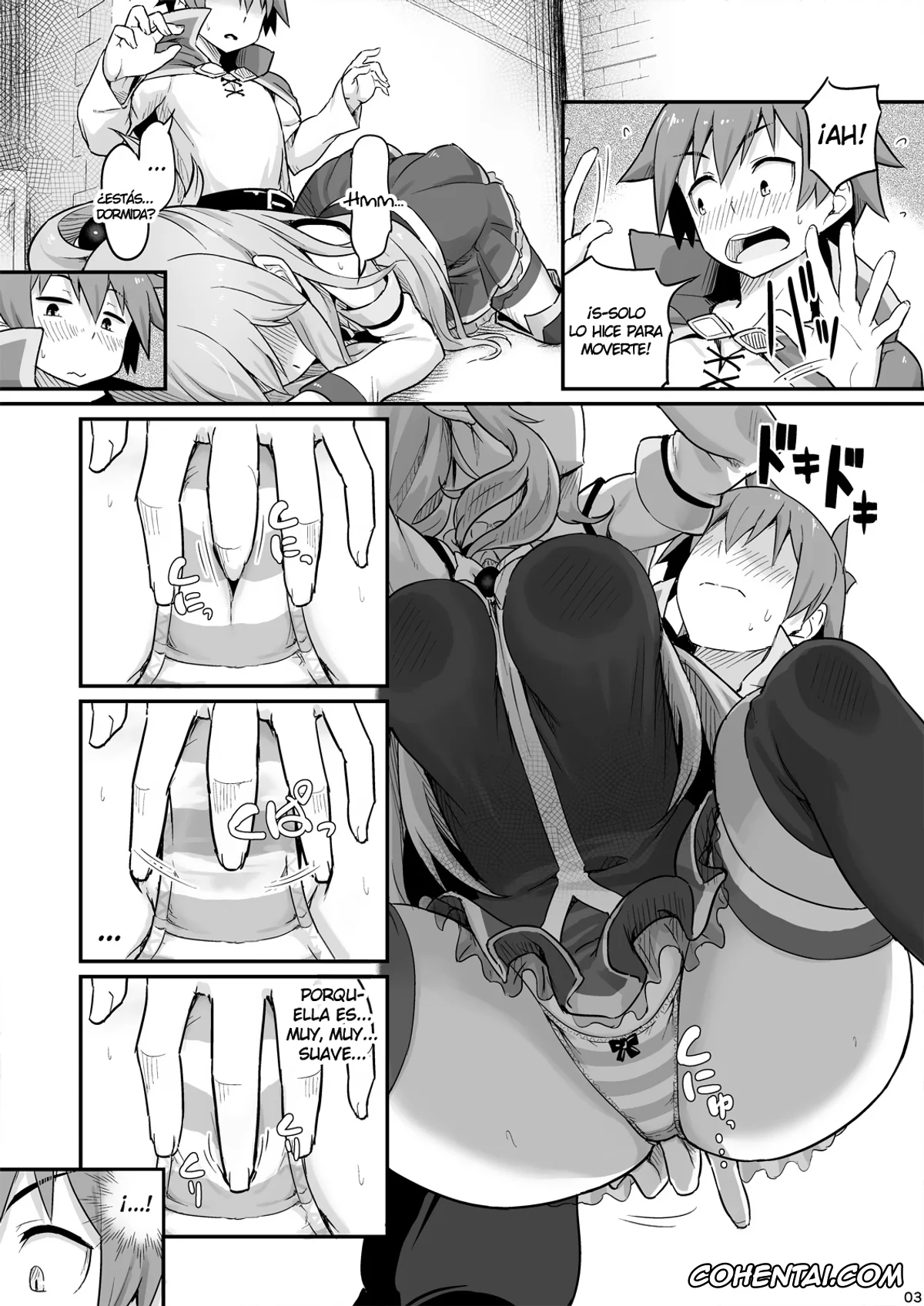 Kono Subarashii Sekai ni Syukufuku o! xxx, Aqua xxx, Dust xxx, Kazuma Satou xxx, Damegami-sama wa Nomisugi ni Gochuui o! (Kono Subarashii Sekai ni Syukufuku o!), pagina 4