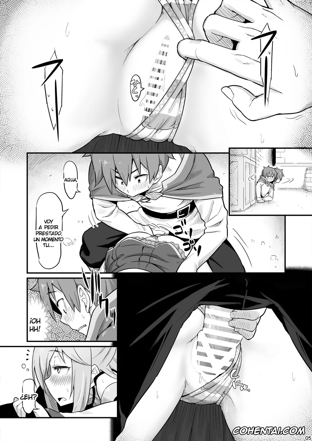 Kono Subarashii Sekai ni Syukufuku o! hentai, Aqua hentai, Dust hentai, Kazuma Satou hentai, Damegami-sama wa Nomisugi ni Gochuui o! (Kono Subarashii Sekai ni Syukufuku o!), pagina 6