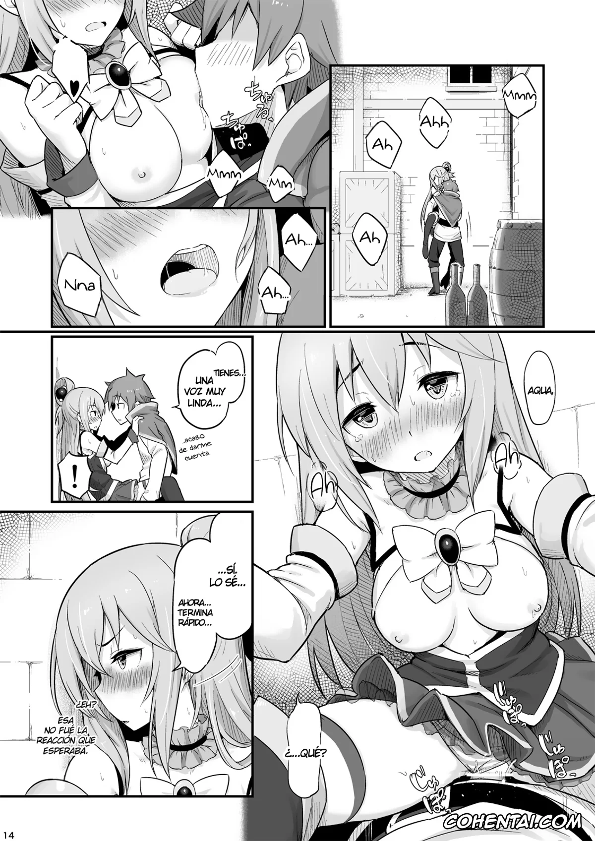 Kono Subarashii Sekai ni Syukufuku o! hentai, Aqua hentai, Dust hentai, Kazuma Satou hentai, Damegami-sama wa Nomisugi ni Gochuui o! (Kono Subarashii Sekai ni Syukufuku o!), pagina 15