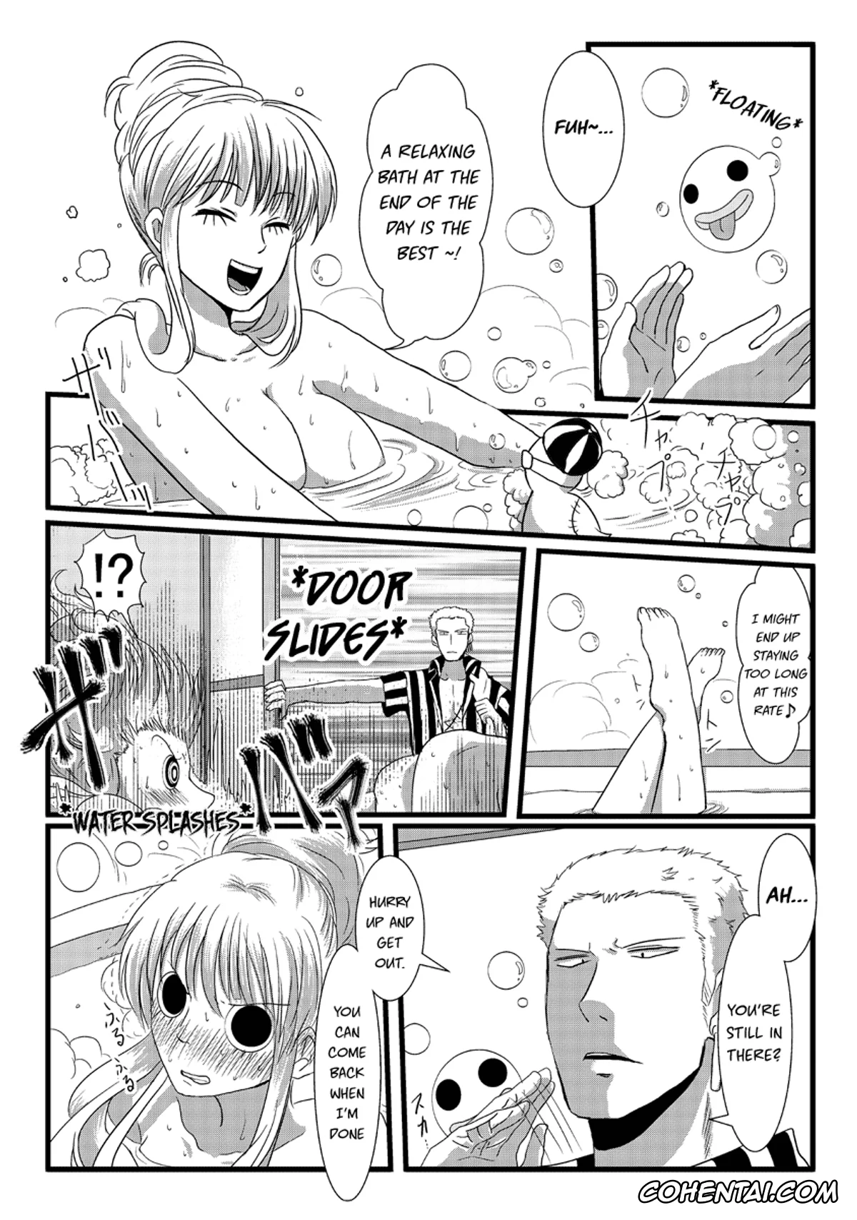 One Piece hentai, Perona hentai, Roronoa Zoro hentai, Ofuroba (One Piece), pagina 3