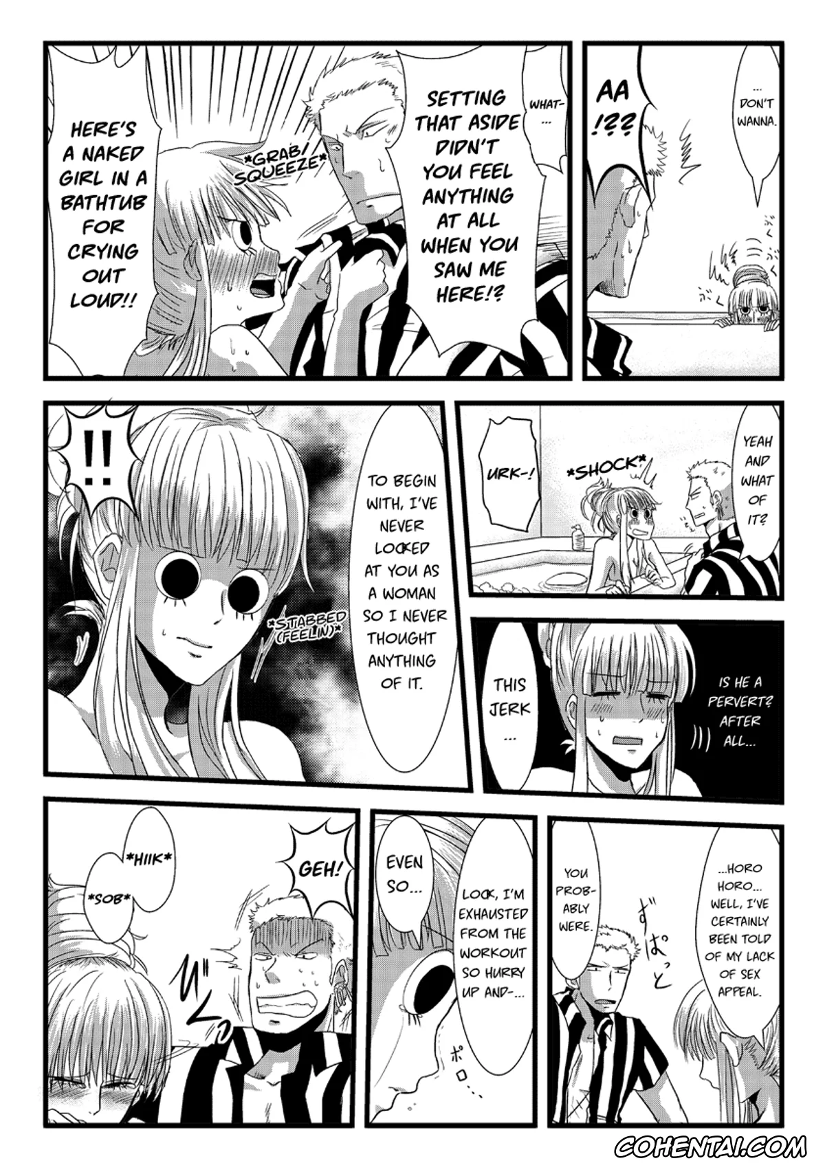 One Piece xxx, Perona xxx, Roronoa Zoro xxx, Ofuroba (One Piece), pagina 4