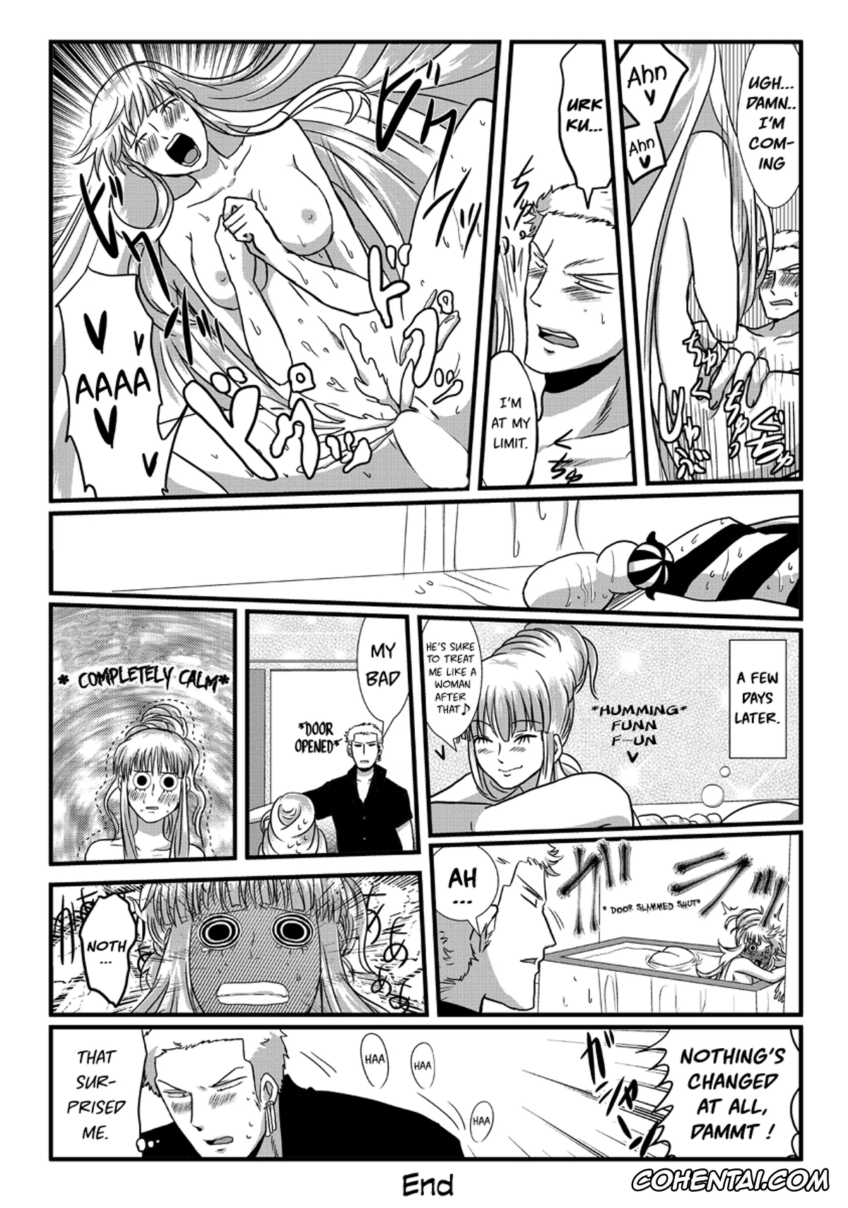 One Piece porno, Perona porno, Roronoa Zoro porno, Ofuroba (One Piece), pagina 11