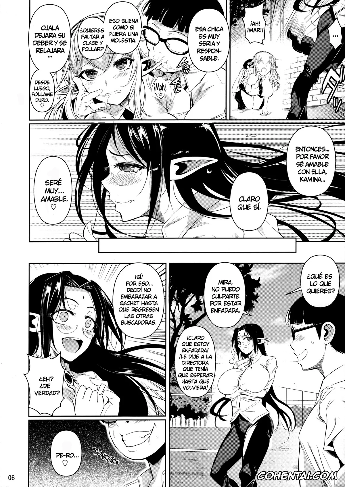Original xxx, High Elf x High School Dosukebe Smell, pagina 7