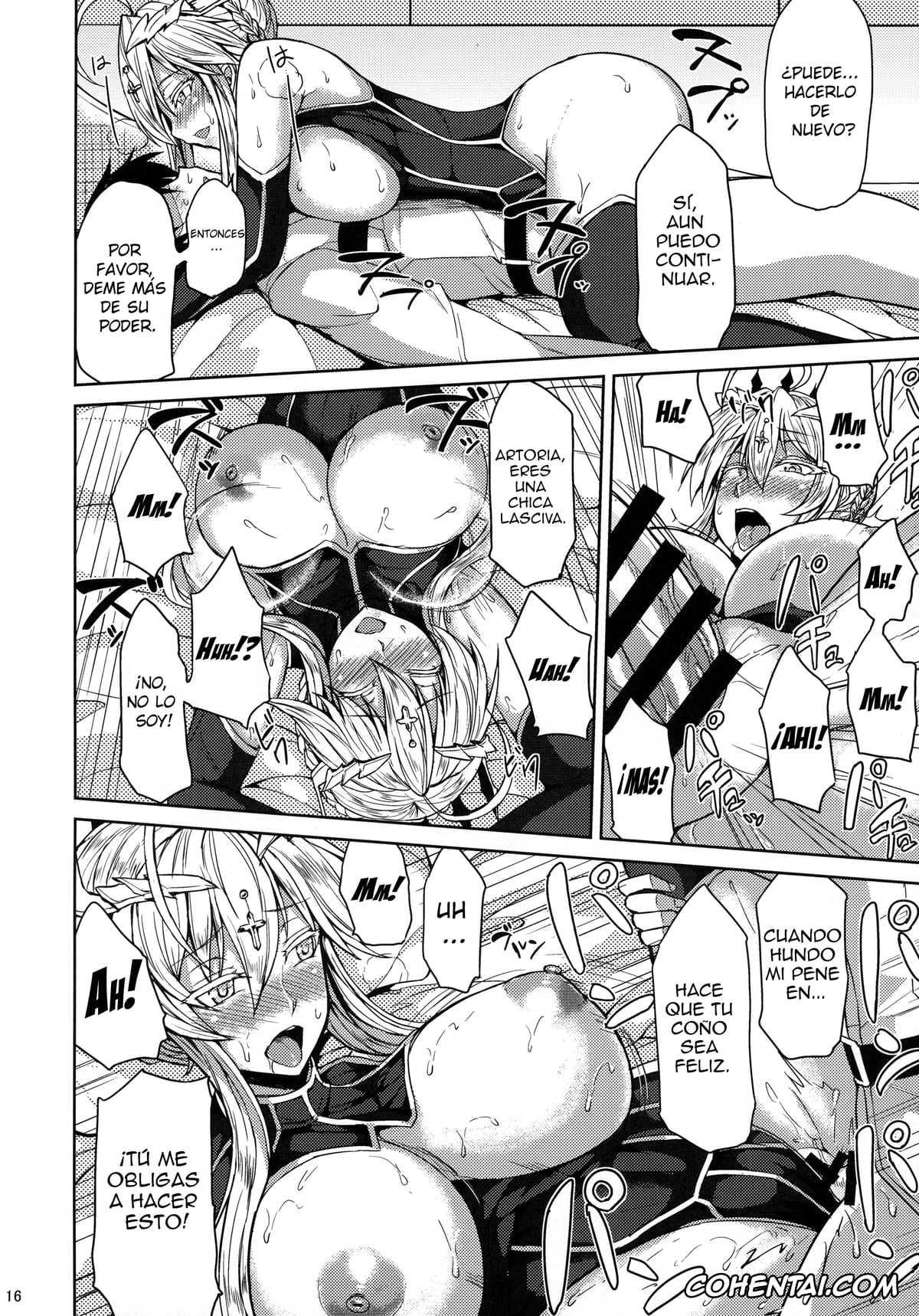 Fate/Grand Order hentai, Artoria Pendragon hentai, Chichiue to Ichaicha Shitai! (Fate/Grand Order), pagina 15